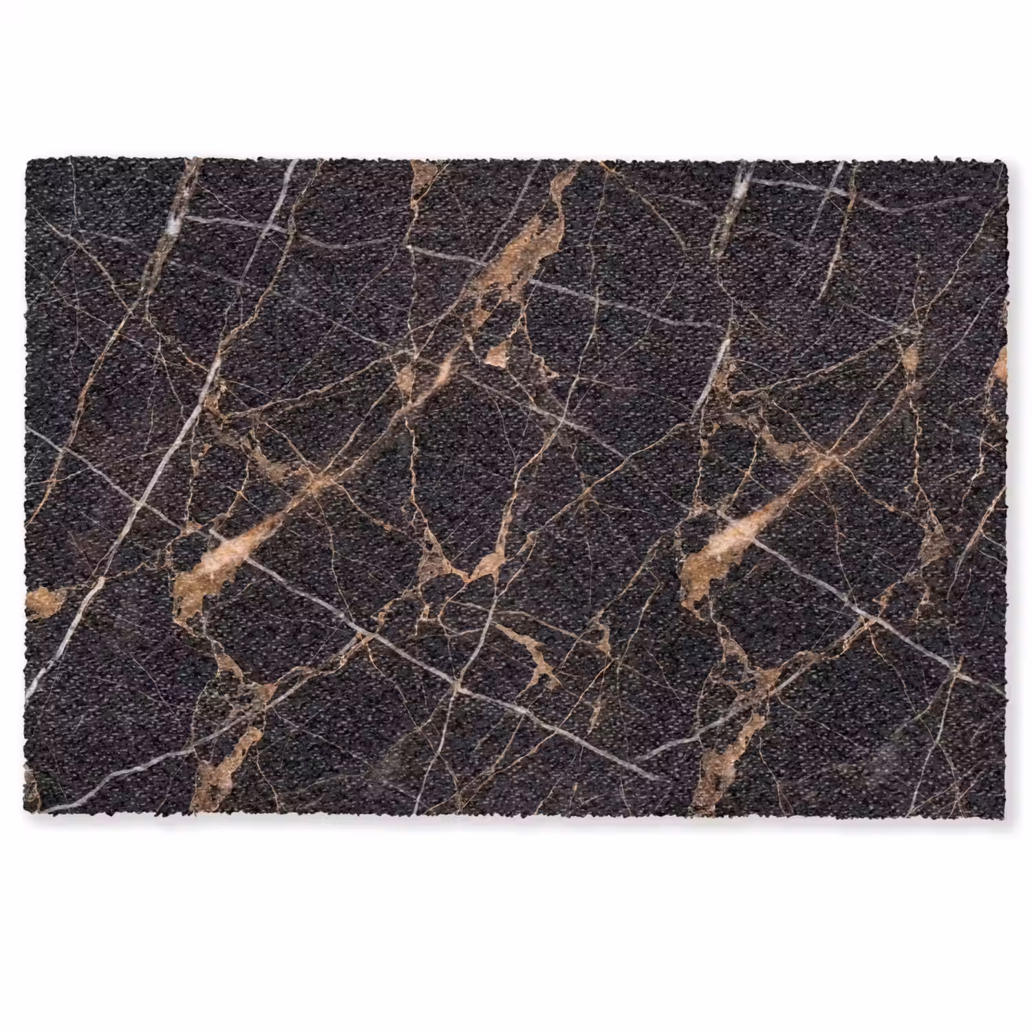 Marmer - Goud - Abstract - Zwart Deurmat klein -zkaufland3d