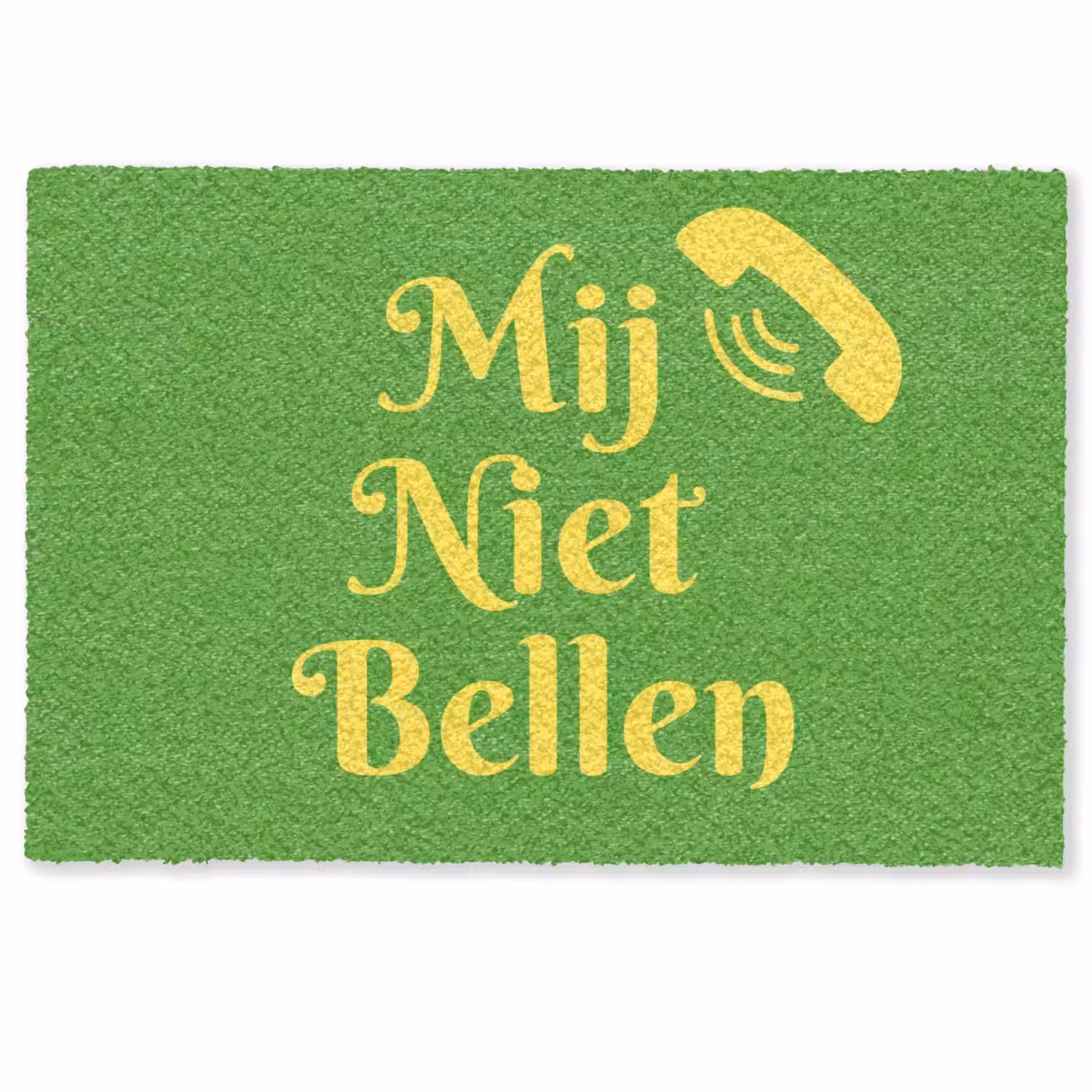 Mij niet bellen - Telefoon - Groen Deurmat klein -zkaufland3d