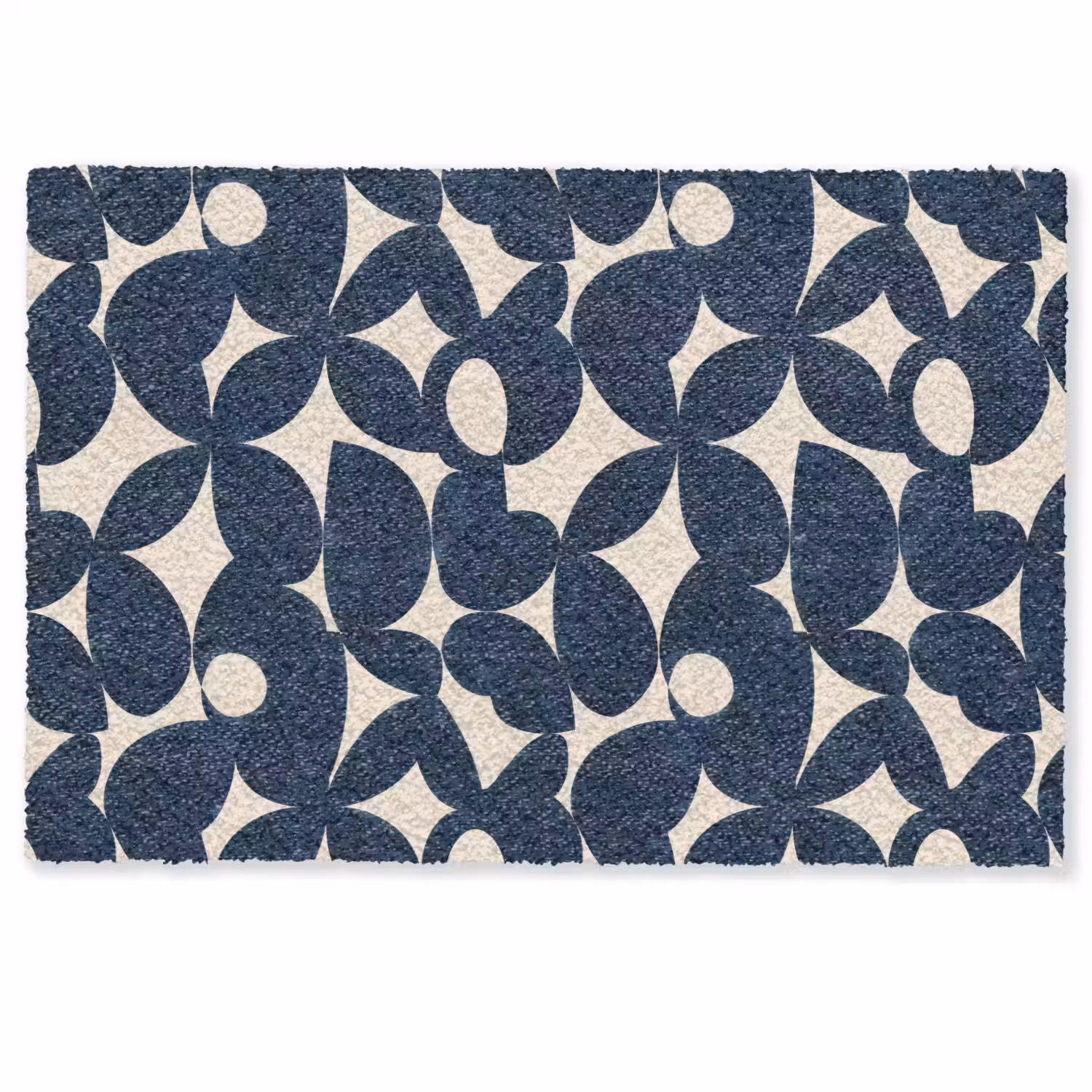Modern - Geometrisch - Blauw Deurmat klein 898 -zkaufland3d