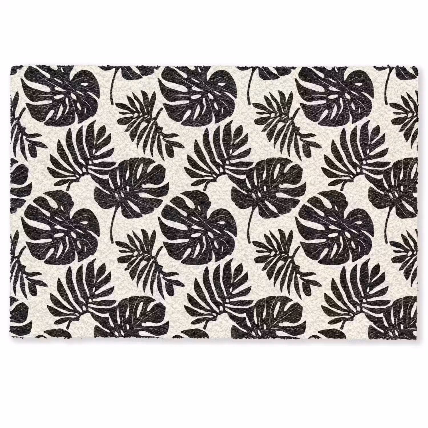 Modern - Monstera - Zwart Deurmat klein 898 -zkaufland3d