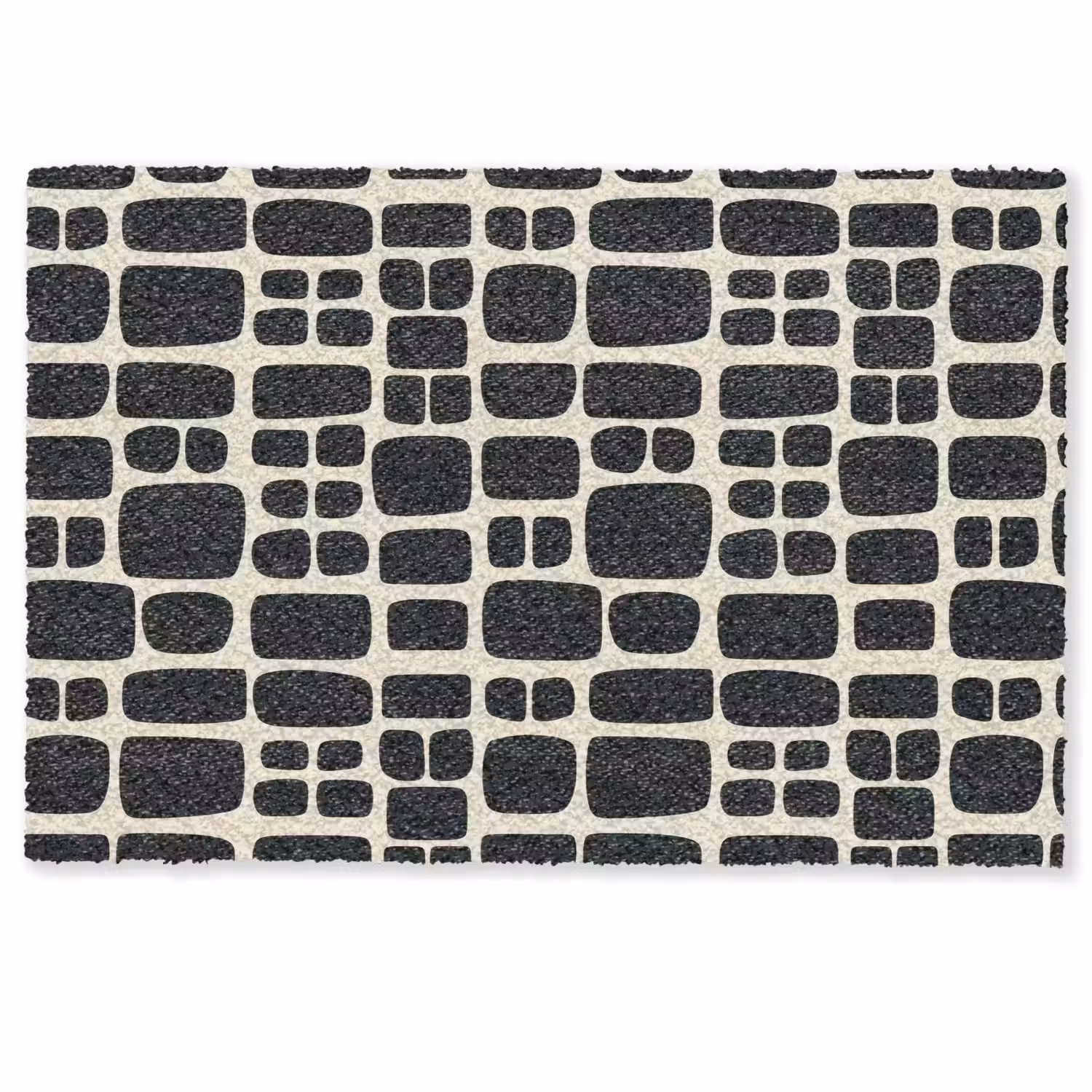 Modern - Organisch - Zwart Deurmat klein 898 -zkaufland3d