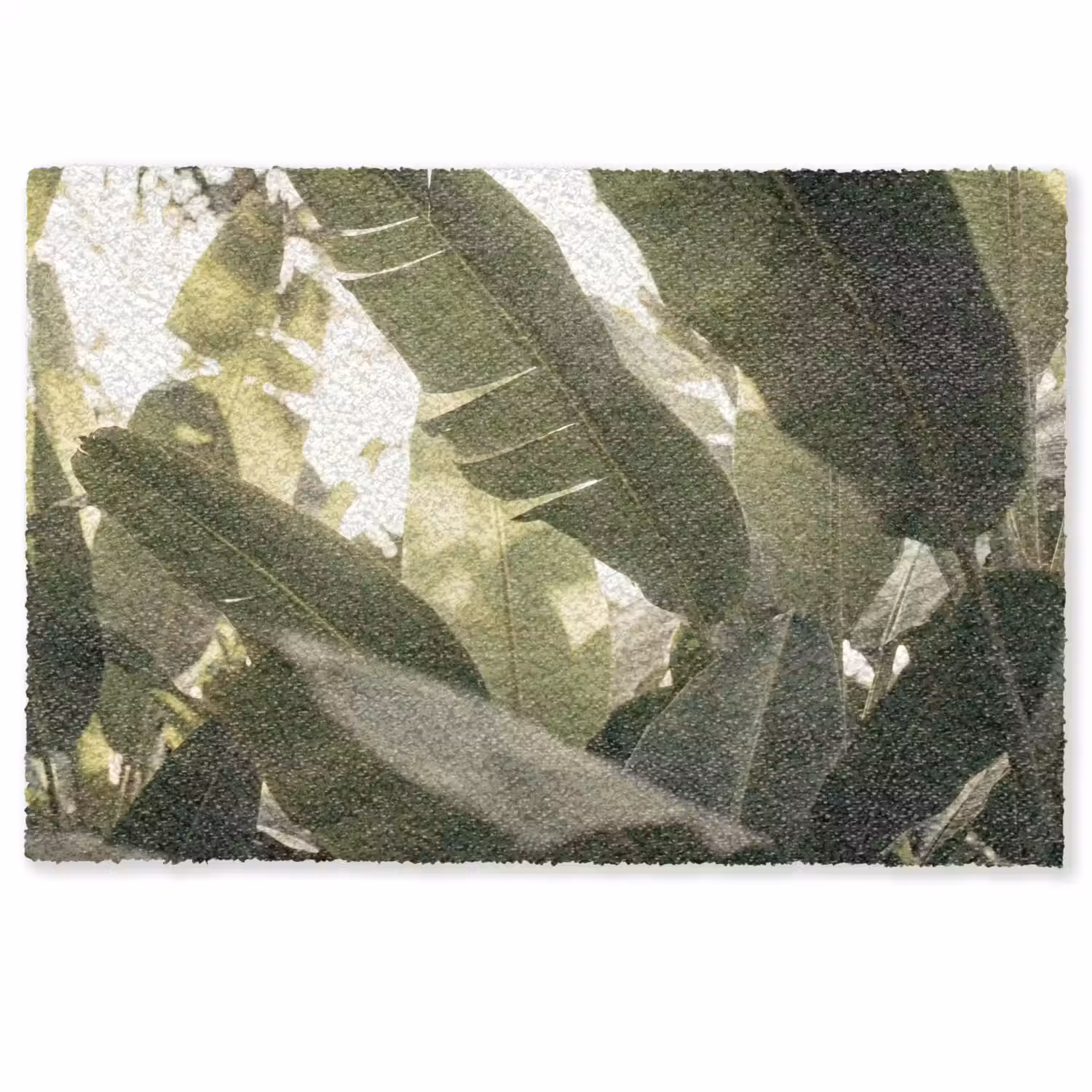 Natuur - Bladeren - Groen - Tropisch - Detail Deurmat klein -zkaufland3d