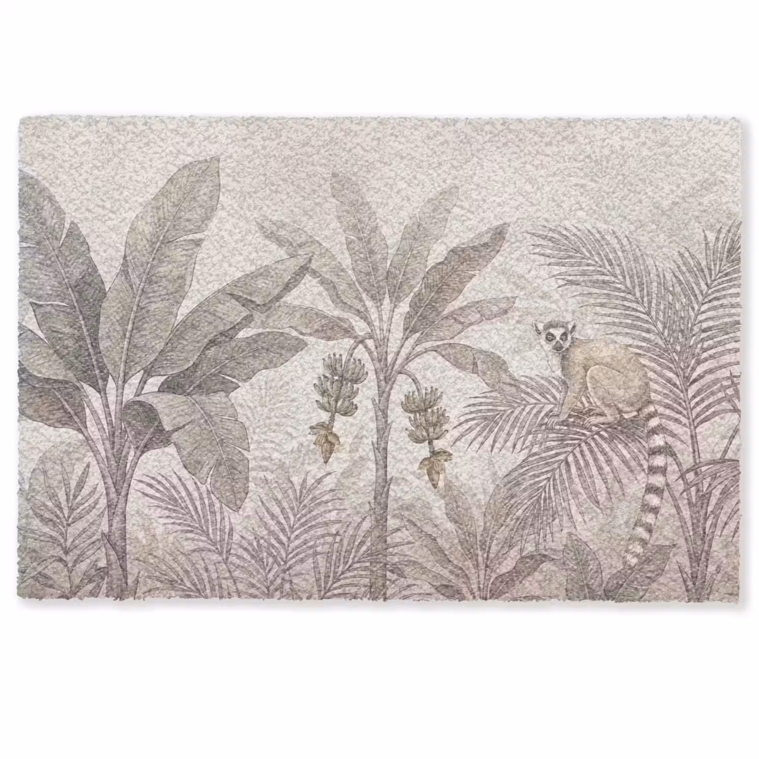 Natuur - Jungle - Ringstaartmaki - Bruin Deurmat klein -zkaufland3d