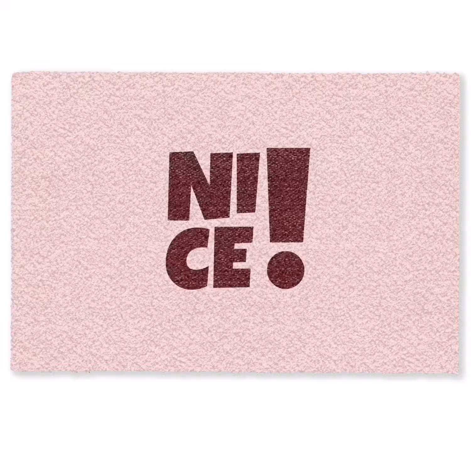 Nice - Uitroepteken - Roze Deurmat klein -zkaufland3d