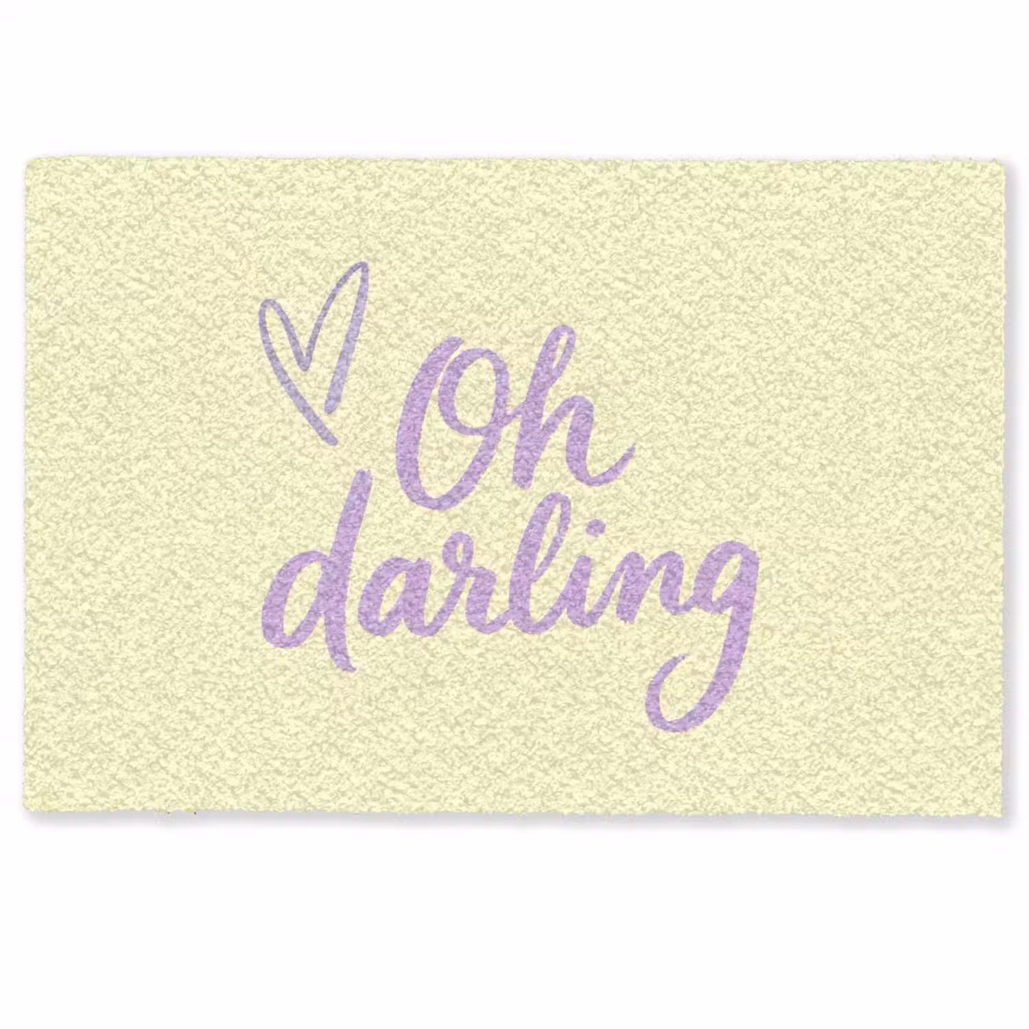 Oh darling - Geel - Hart Deurmat klein -zkaufland3d