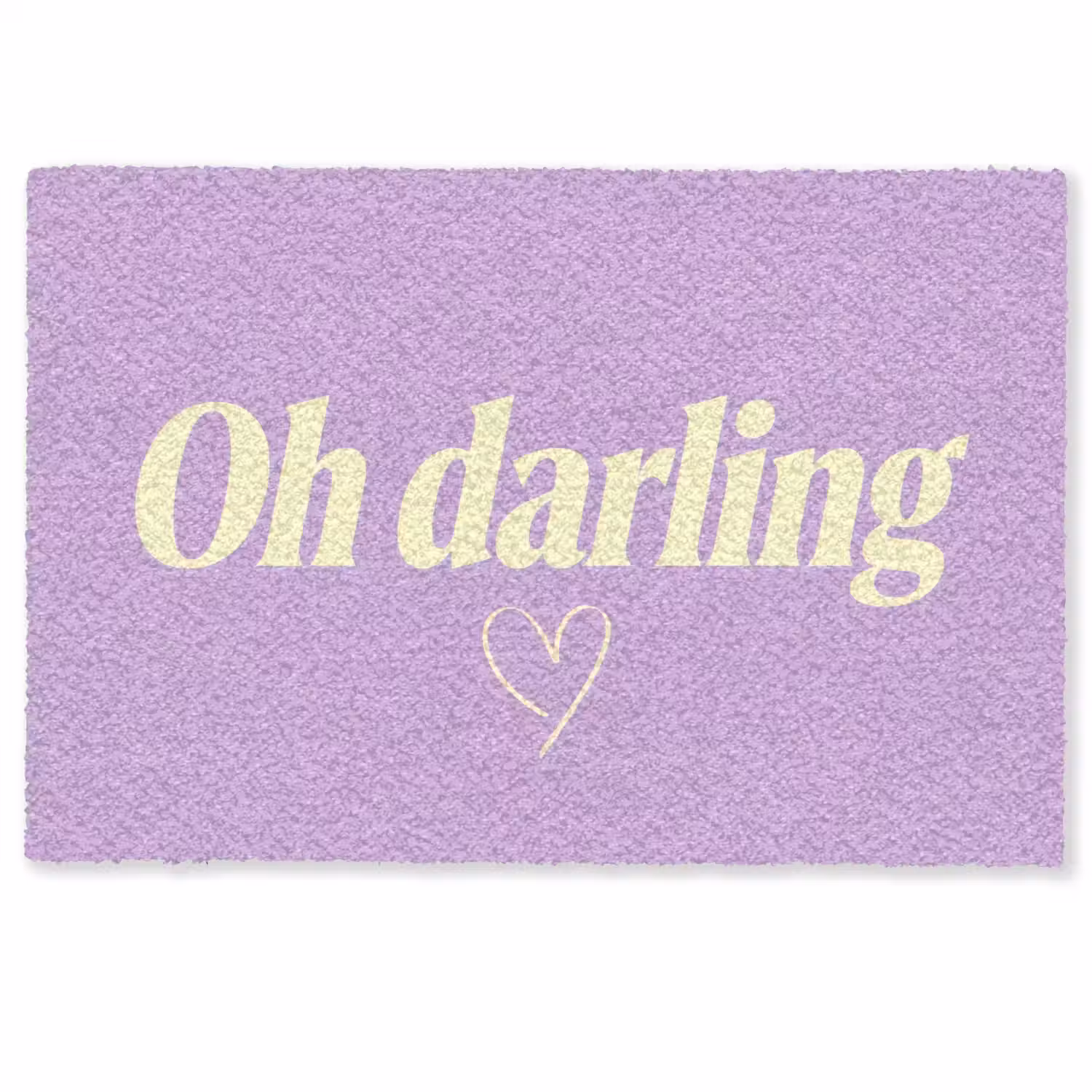 Oh darling - Hart - Paars Deurmat klein -zkaufland3d