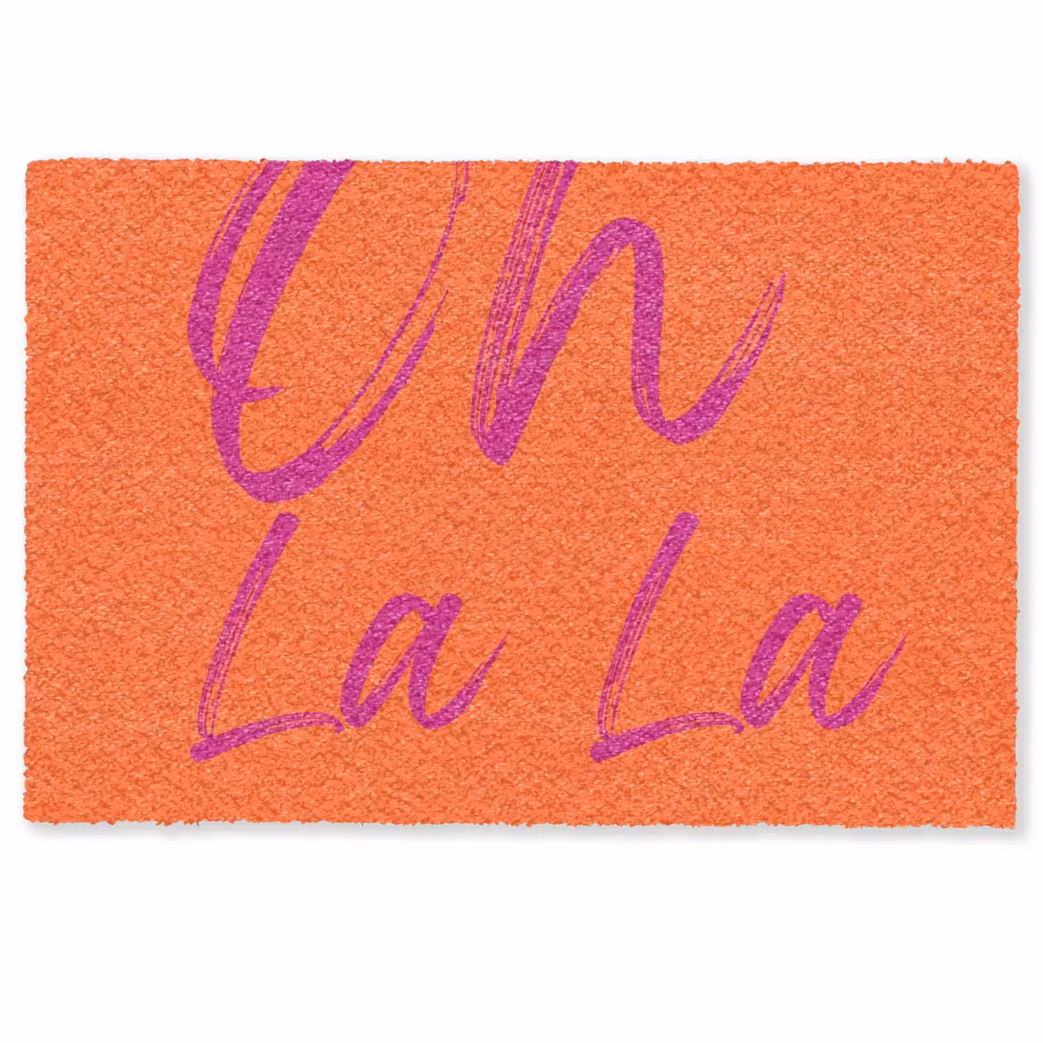 Oh la la - Oranje - Roze - Grafisch Deurmat klein -zkaufland3d