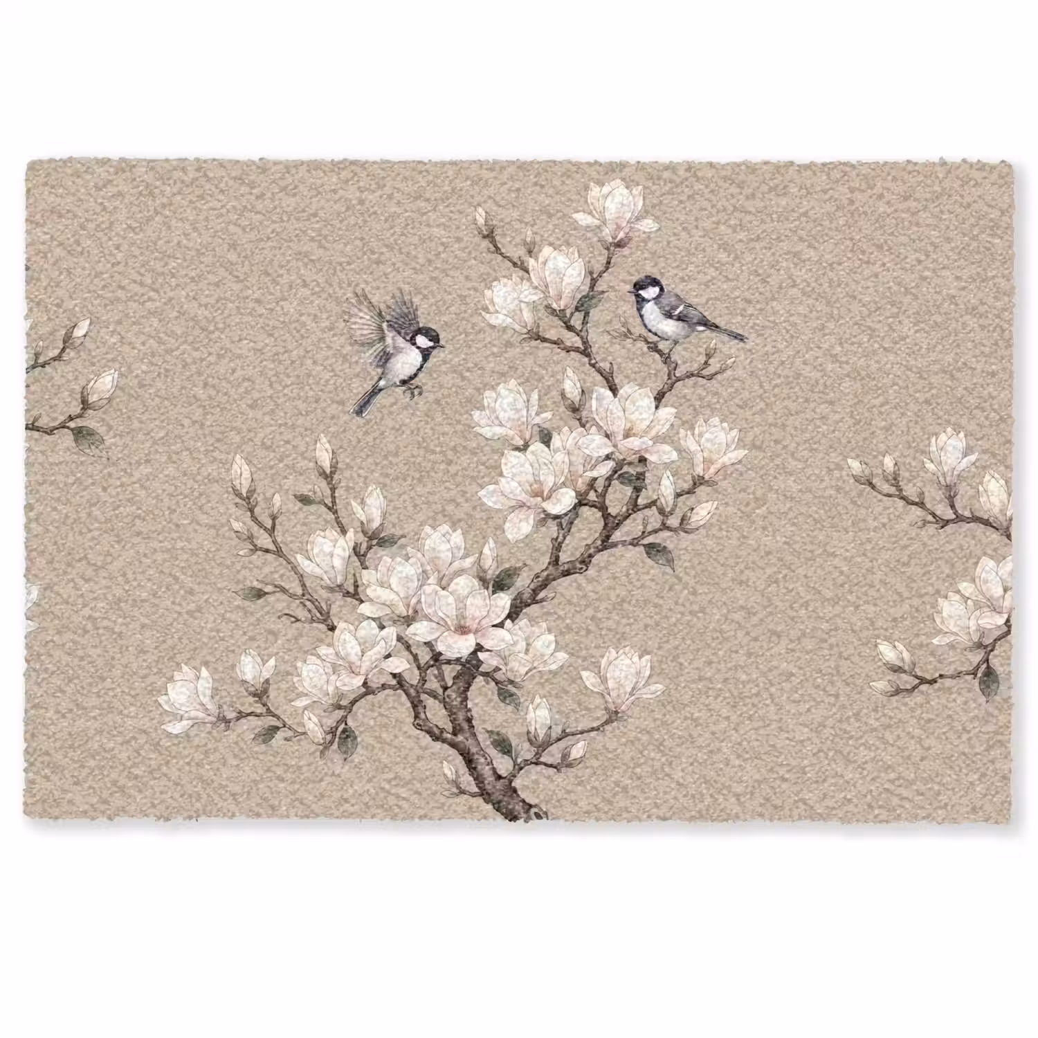 Oosters - Vogels - Beige Deurmat klein -zkaufland3d