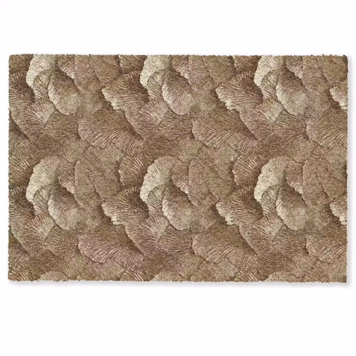 Organisch - Patroon - Bladeren - Goud Deurmat klein 898 -zkaufland3d