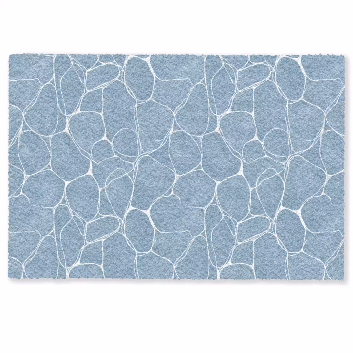 Organisch - Patroon - Blauw Deurmat klein 898 -zkaufland3d