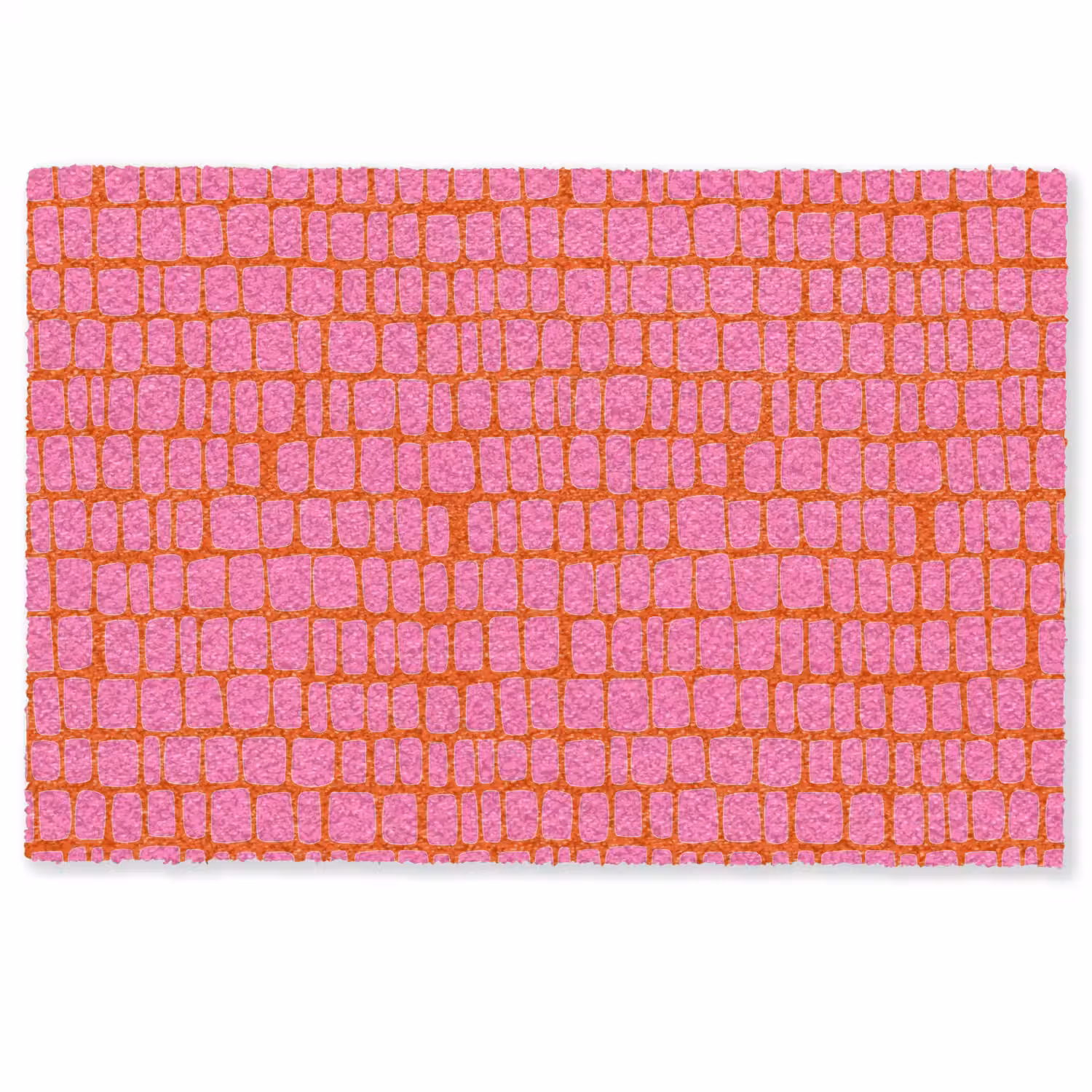Organisch - Raster - Roze Deurmat klein 898 -zkaufland3d