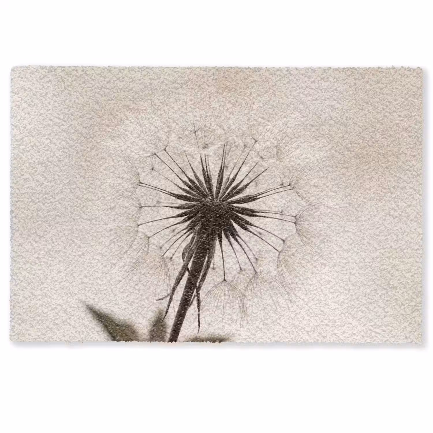 Paardenbloem - Minimalistisch - Wit Deurmat klein -zkaufland3d