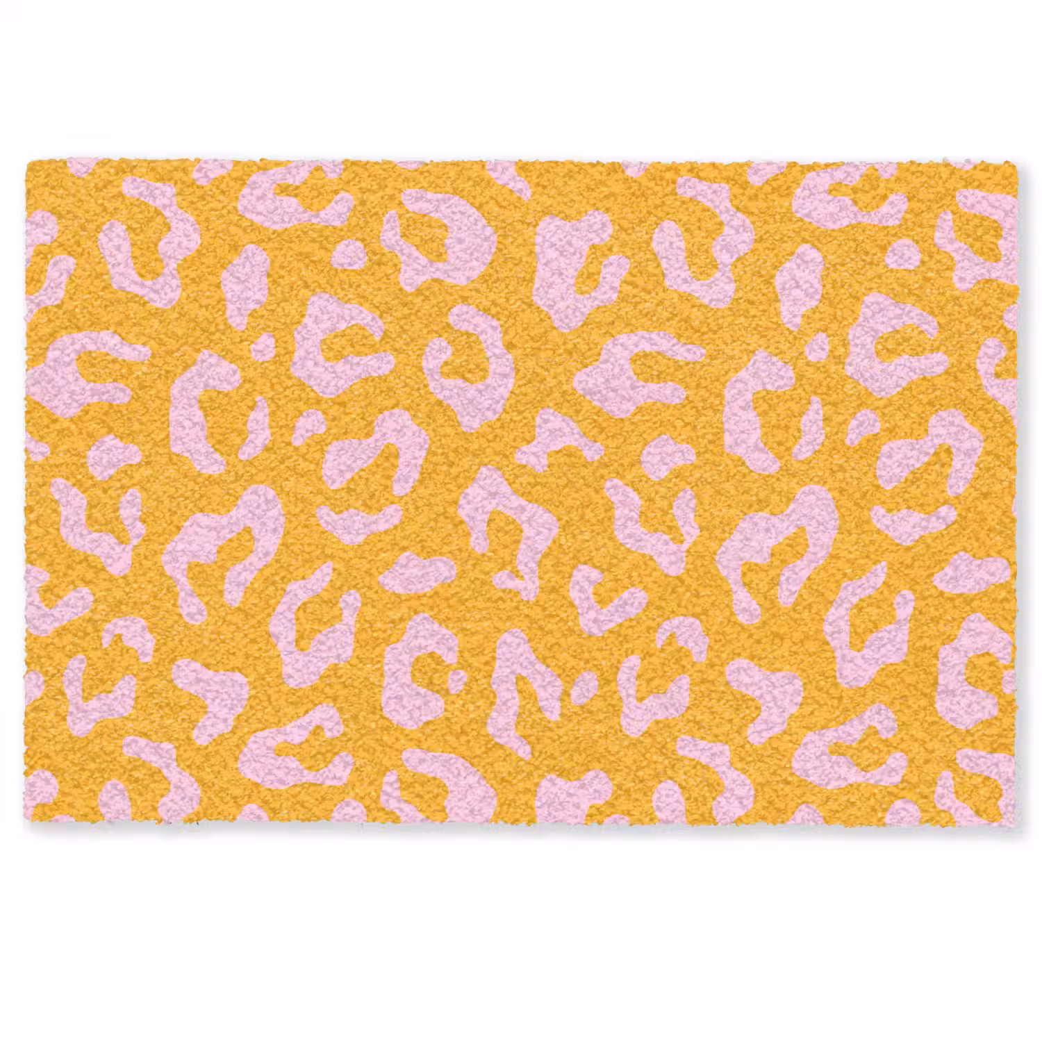 Panterprint - Oranje - Roze - Dierenprint Deurmat klein -zkaufland3d