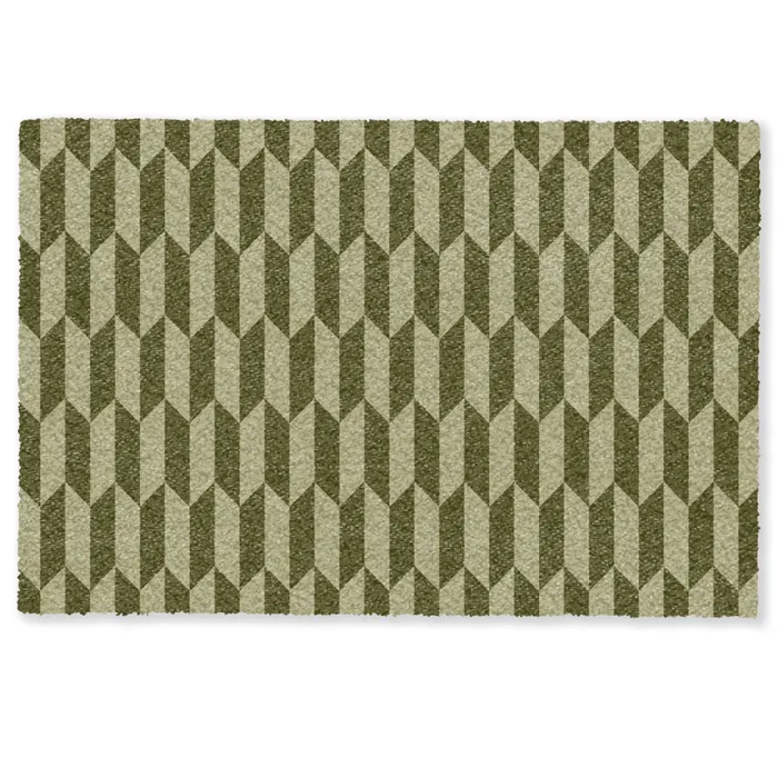 Patroon - Abstract - Groen - Vlakken Deurmat klein -zkaufland3d