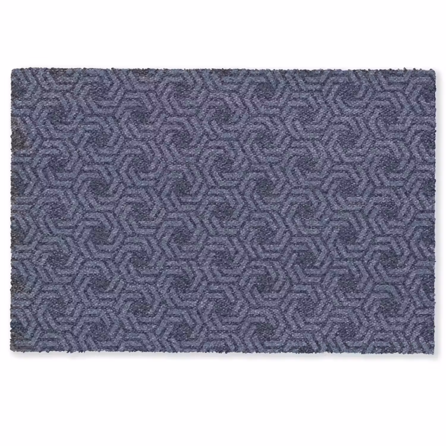 Patroon - Blauw - Geometrisch Deurmat klein 898 -zkaufland3d