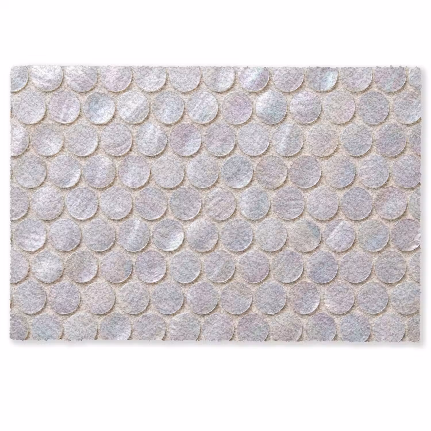 Patroon - Cirkels - Abstract - Modern - Wit Deurmat klein -zkaufland3d
