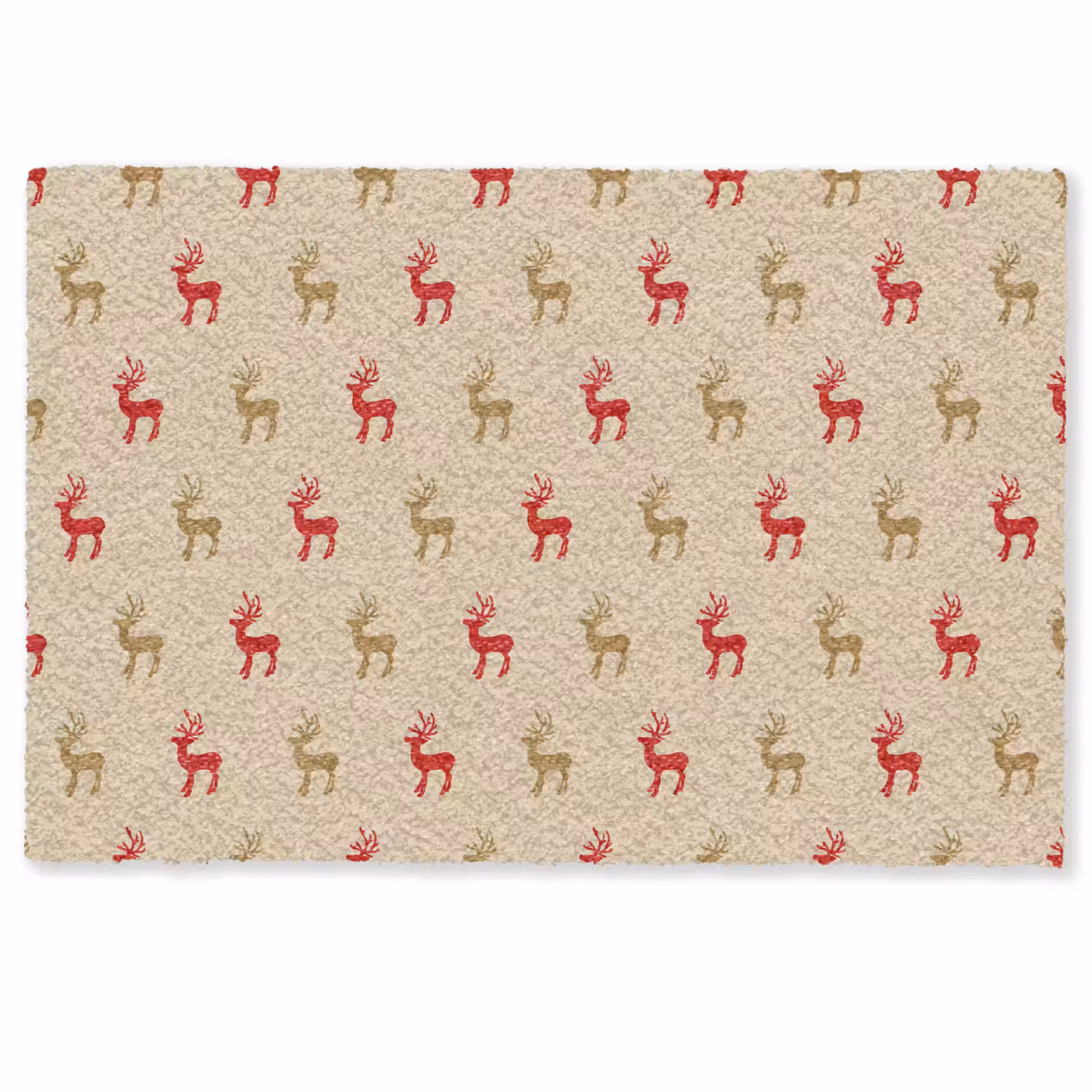 Patroon - Herten - Beige Deurmat klein 898 -zkaufland3d