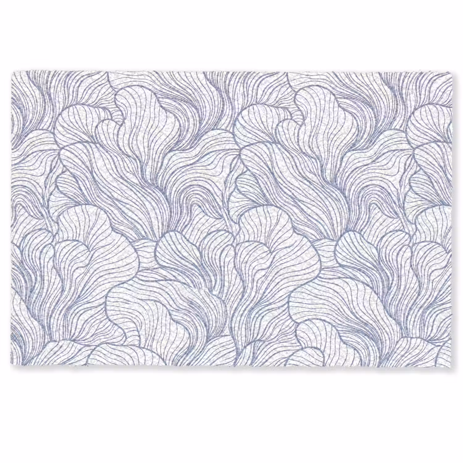 Patroon - Lijnen - Organisch - Abstract - Blauw Deurmat klein -zkaufland3d