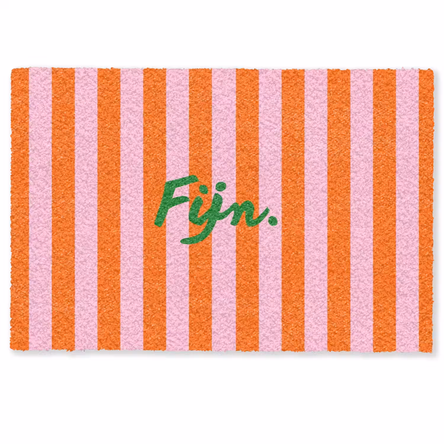 Patroon - Oranje - Fijn - Strepen Deurmat klein -zkaufland3d