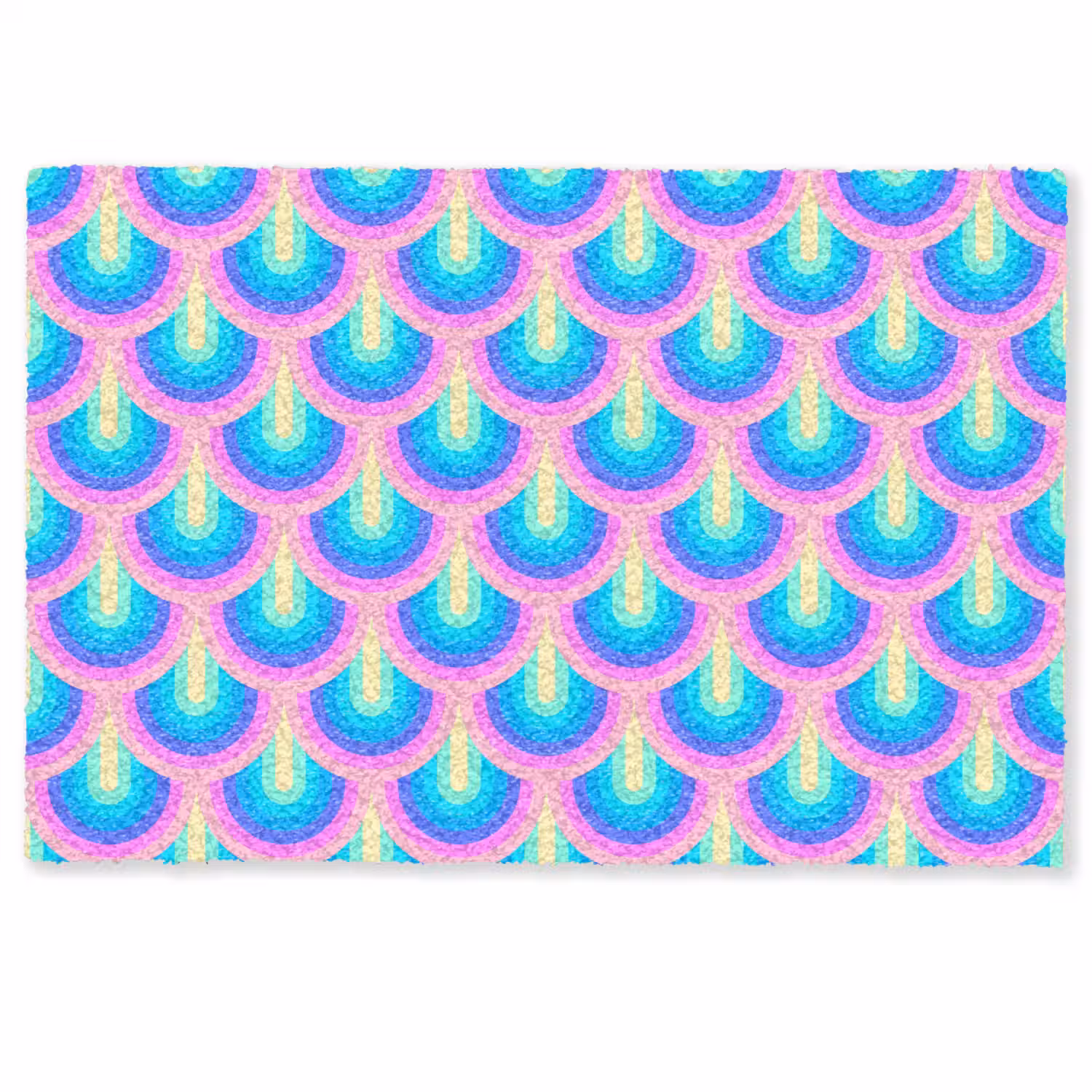 Patroon - Regenboogwaaier - Neon Deurmat klein 898 -zkaufland3d