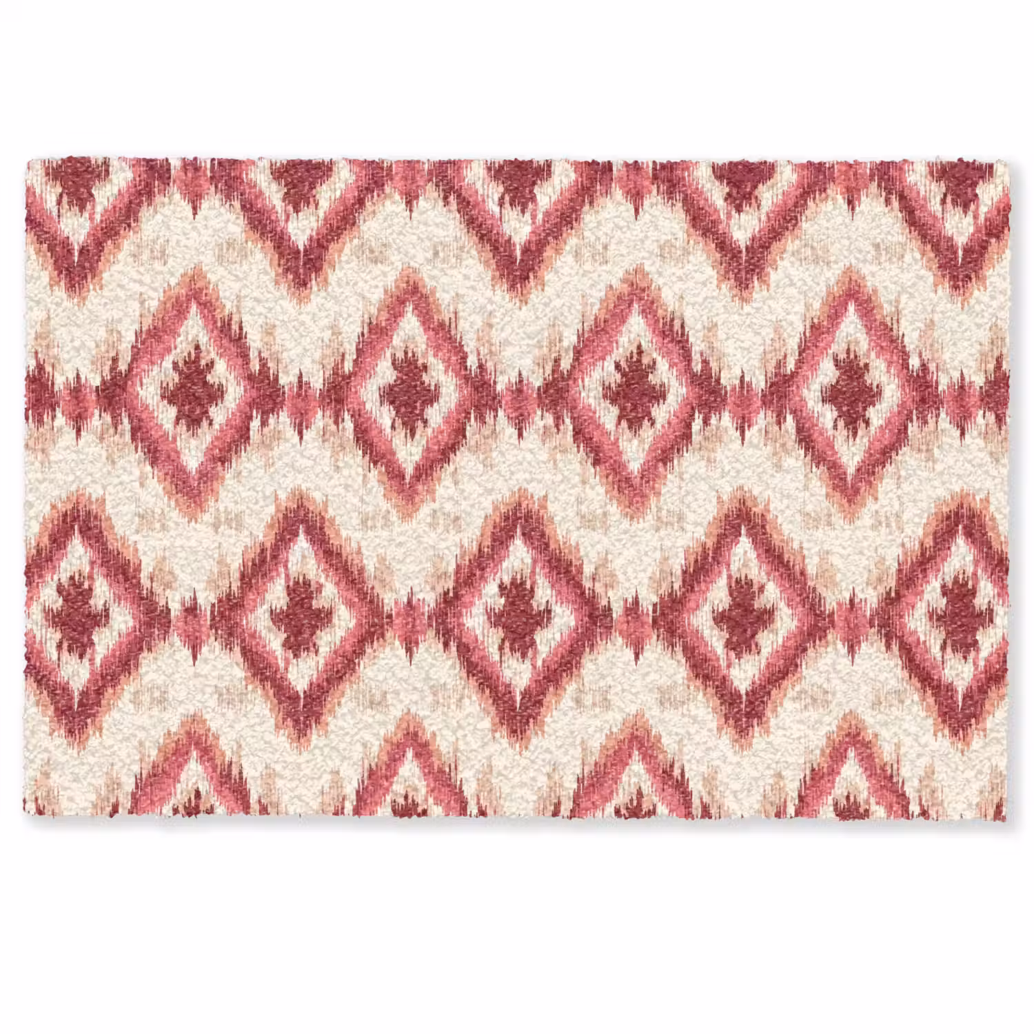 Patroon - Roze - Diamantvorm Deurmat klein 898 -zkaufland3d