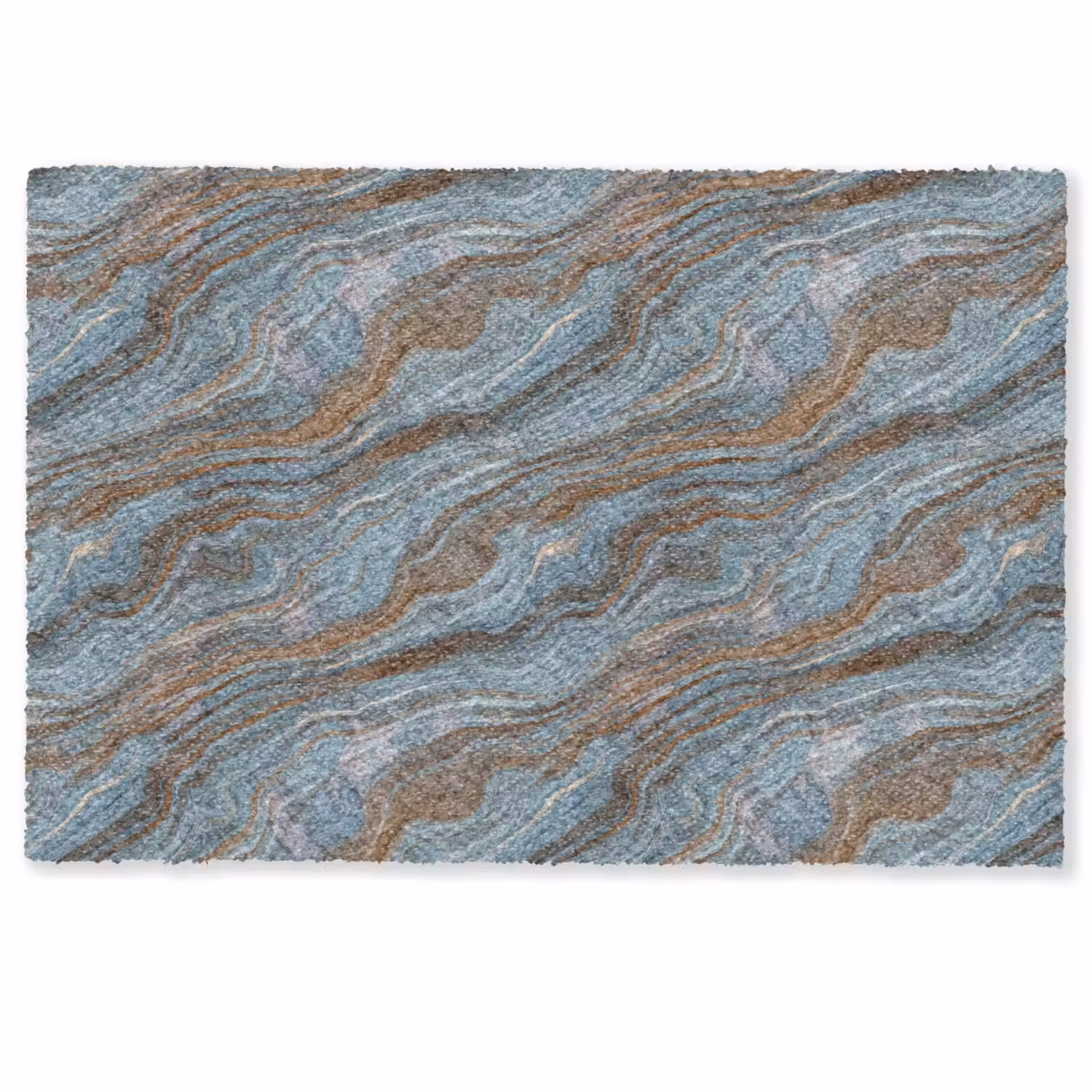 Patroon - Steen - Blauw Deurmat klein 898 -zkaufland3d
