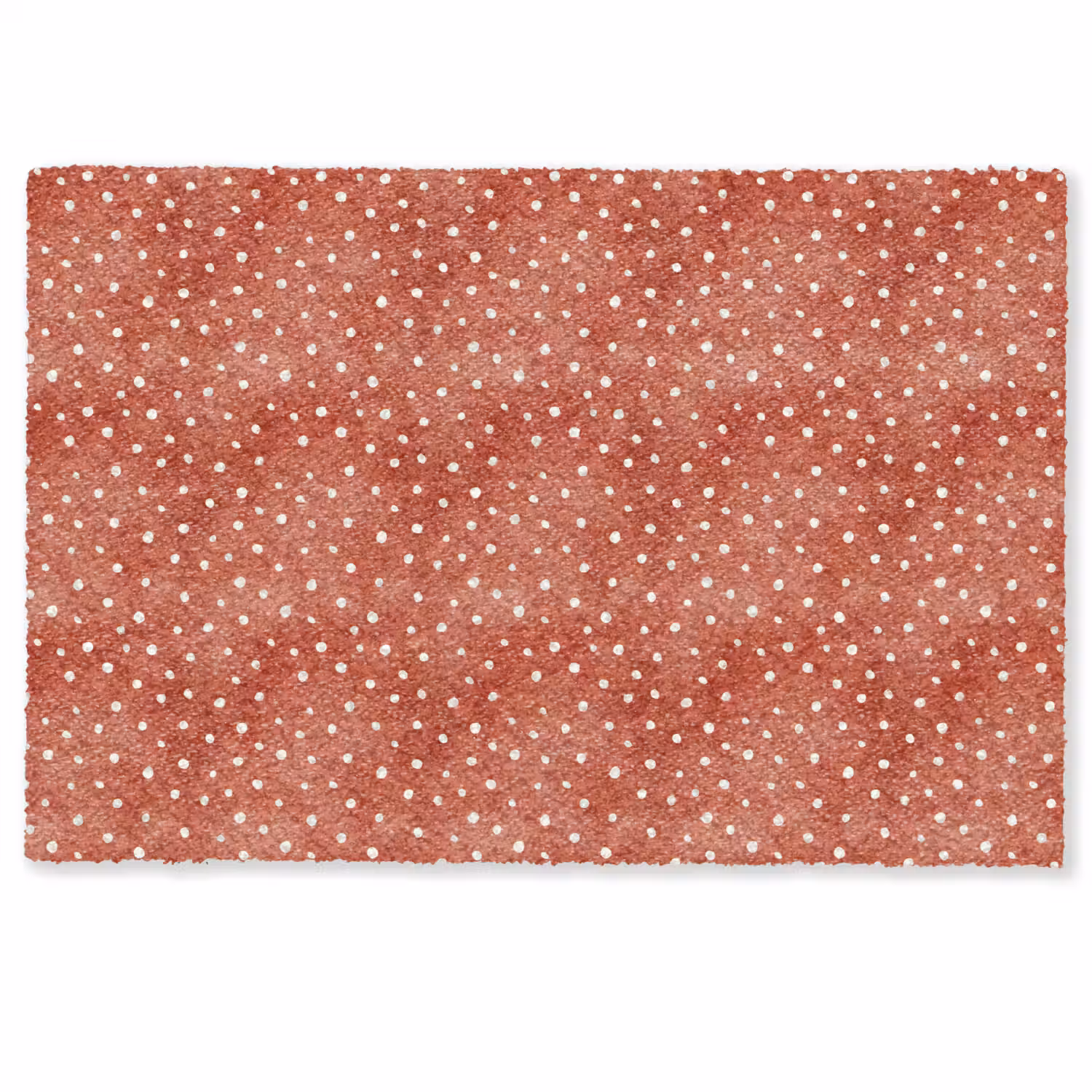 Patroon - Stippen - Rood - Wit Deurmat klein 898 -zkaufland3d