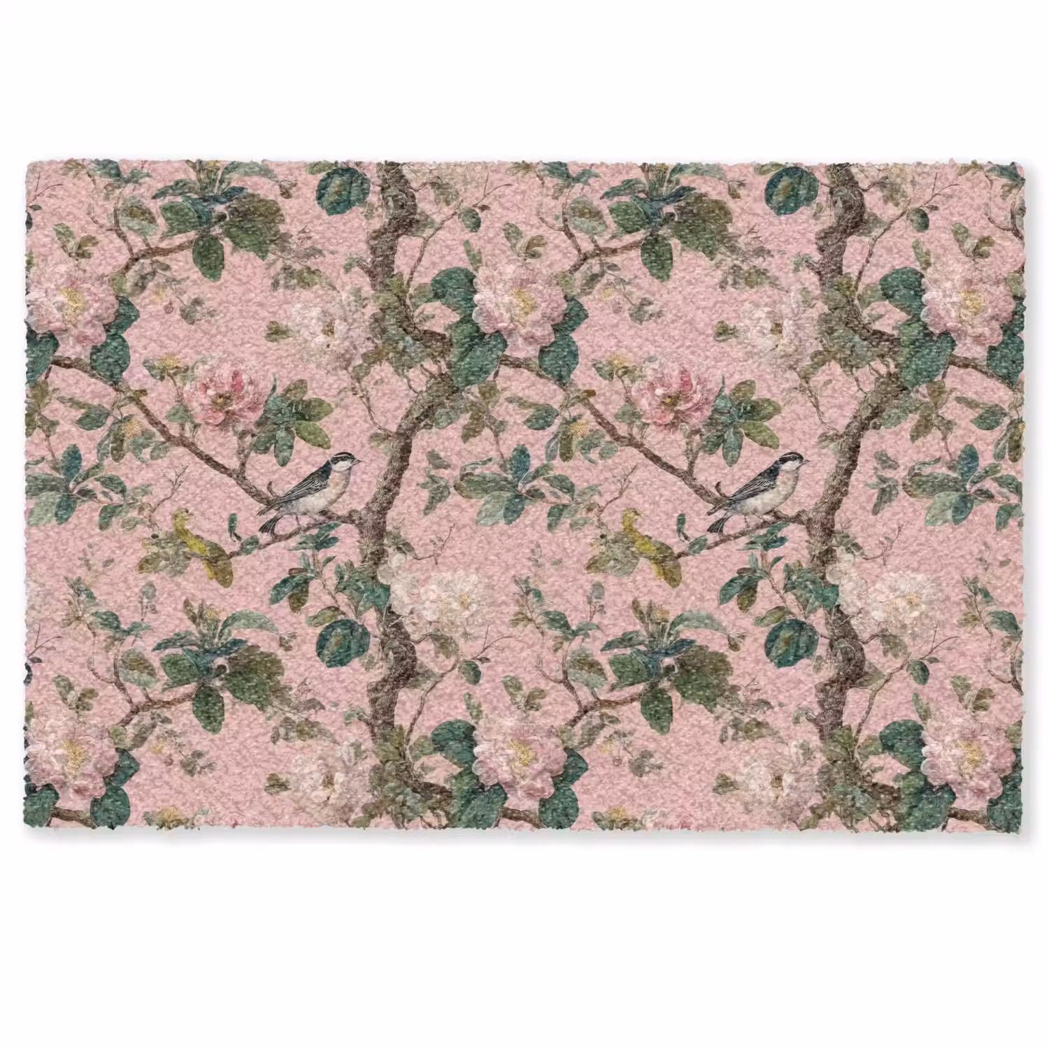 Pioenrozen - Botanisch - Vogel Deurmat klein 898 -zkaufland3d