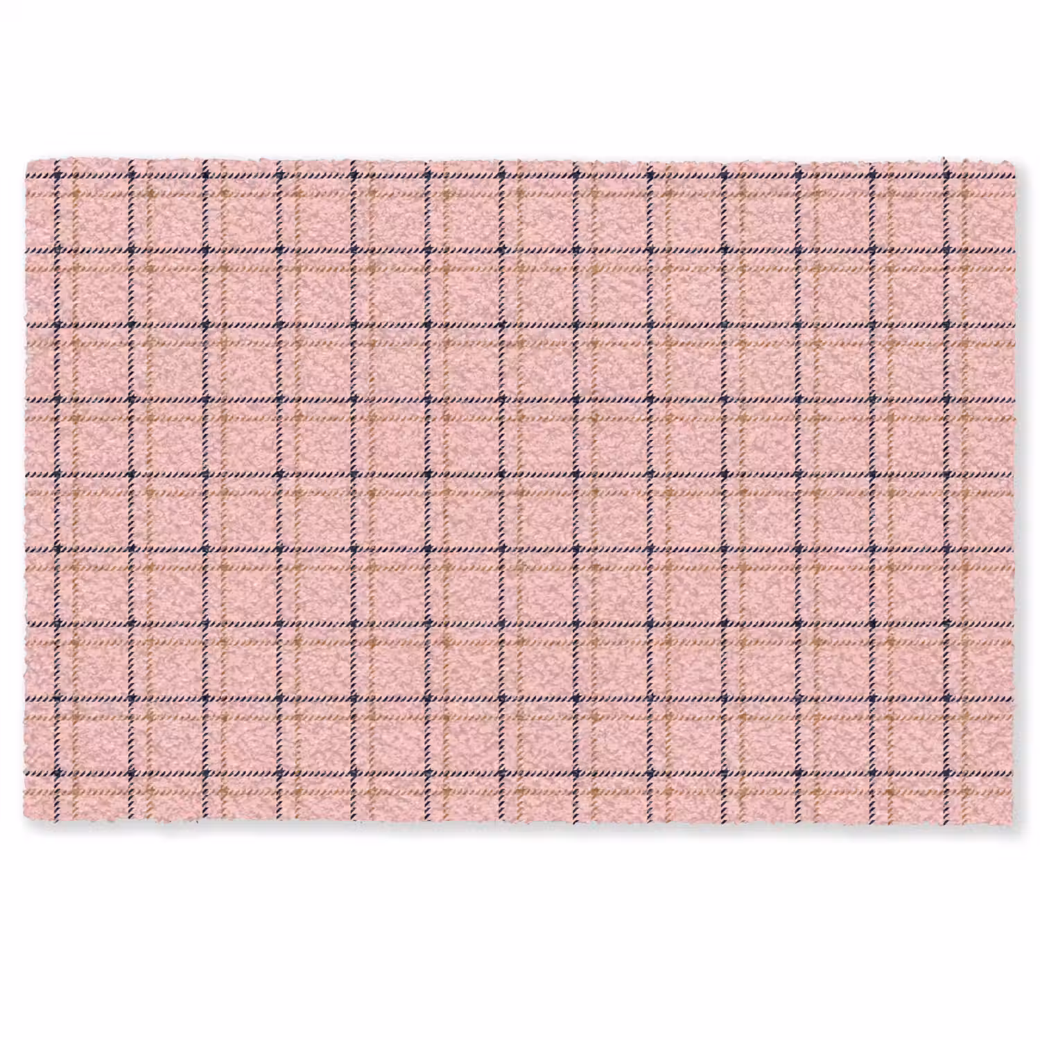 Plaid - Patroon - Gestreept - Roze Deurmat klein 898 -zkaufland3d