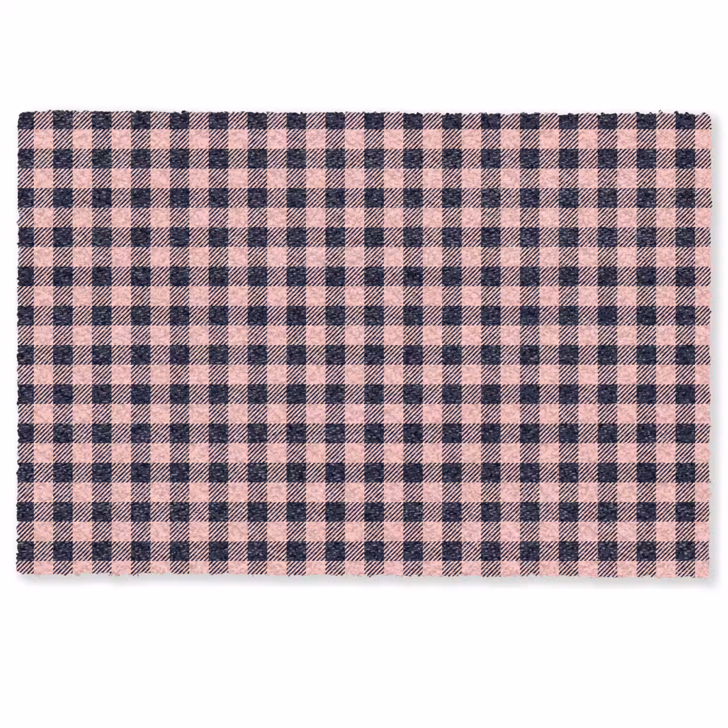 Plaid - Patroon - Roze - Zwart Deurmat klein 898 -zkaufland3d