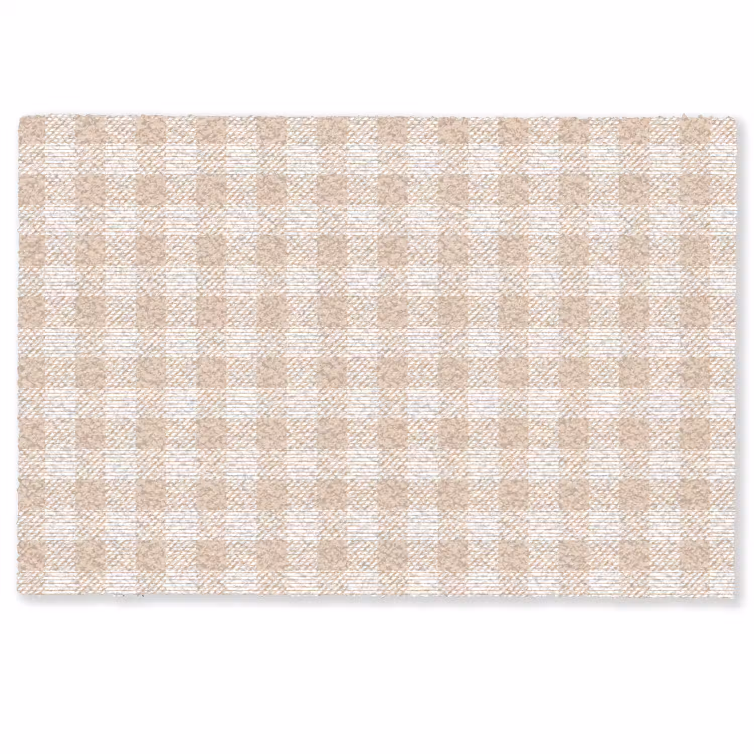 Plaid - Patroon - Vierkant - Beige Deurmat klein 898 -zkaufland3d