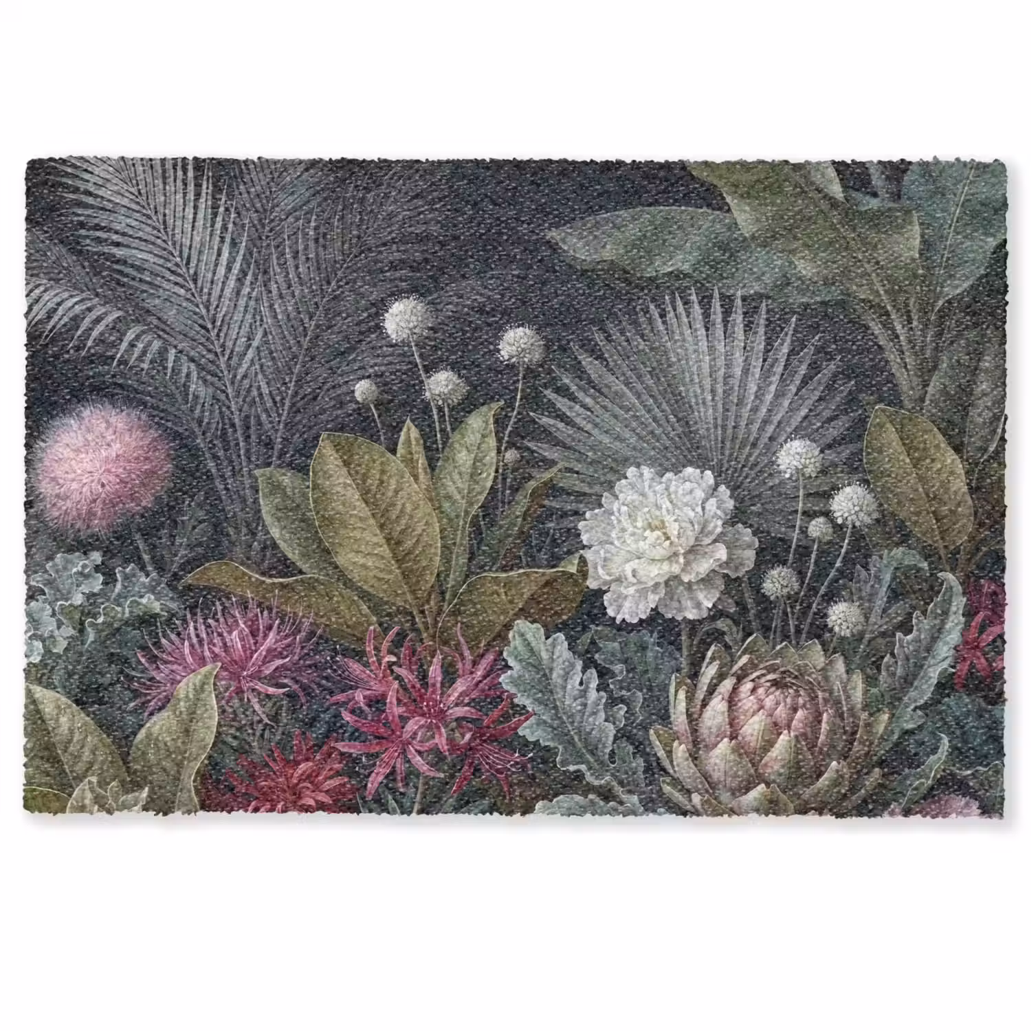 Planten - Tropisch - Botanisch - Donker - Groen Deurmat klein -zkaufland3d