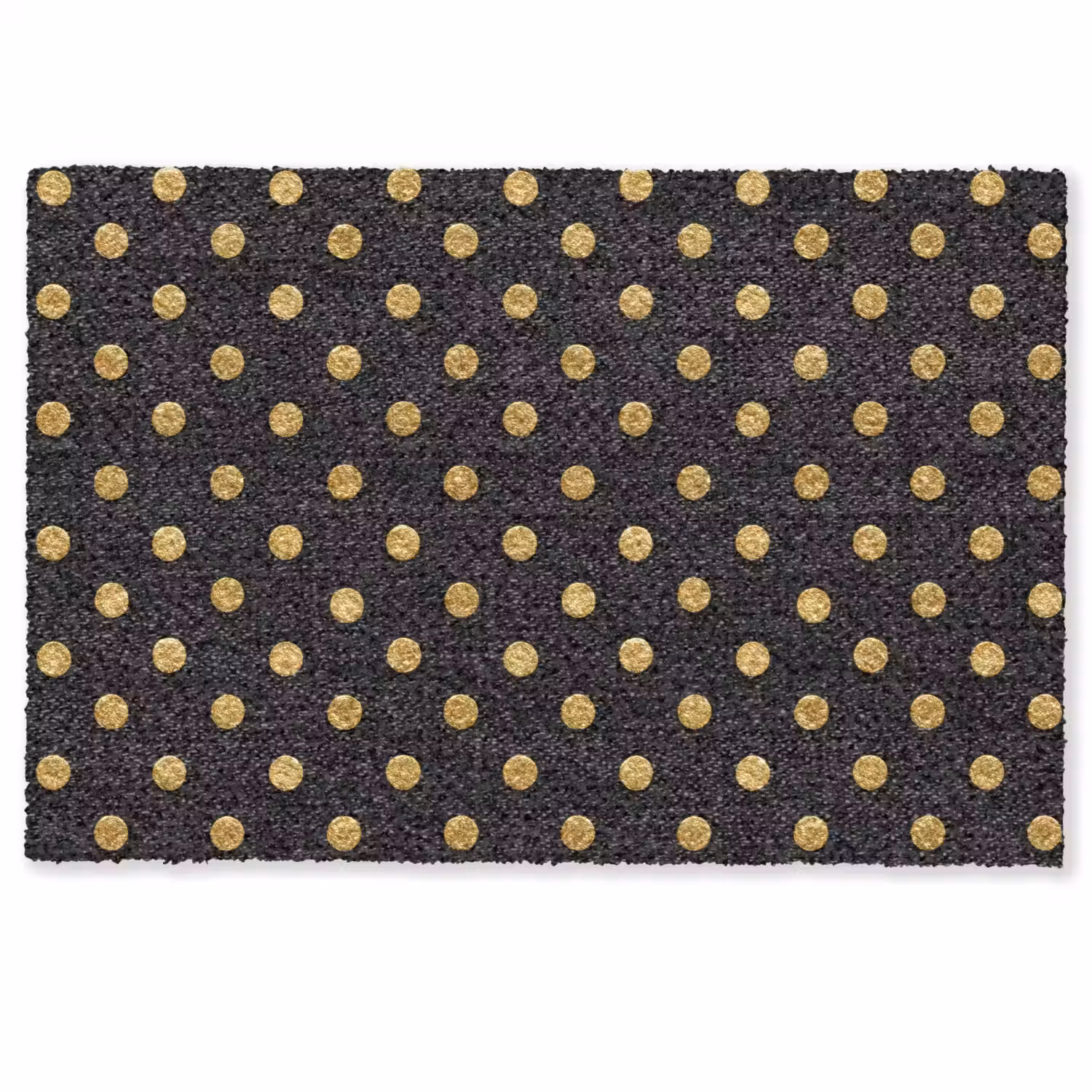 Polka Dot - Stippen - Goud - Zwart Deurmat klein 898 -zkaufland3d