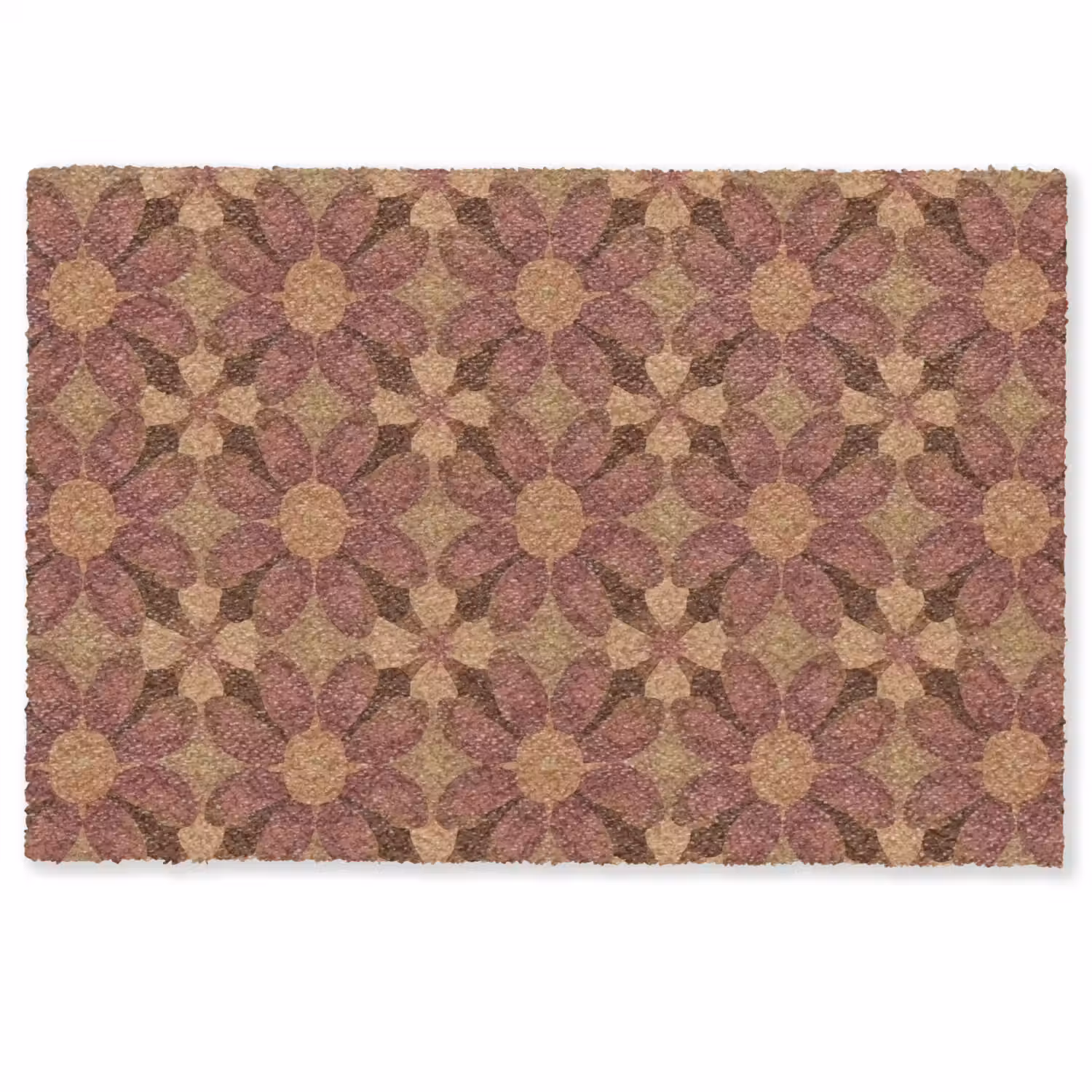Retro - Bloemen - Bruin Deurmat klein 898 -zkaufland3d