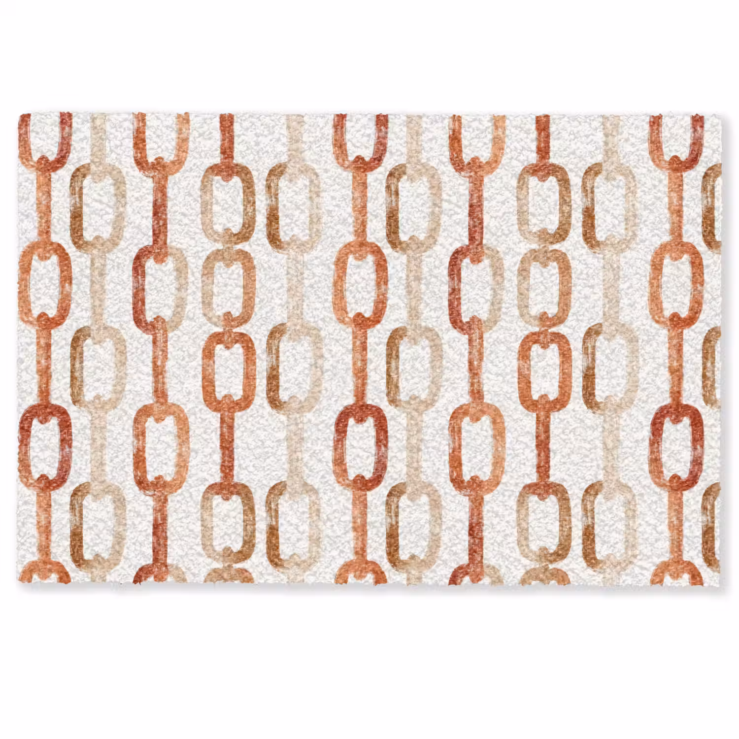 Schakels - Patroon - Aquarel - Terracotta Deurmat klein 898 -zkaufland3d