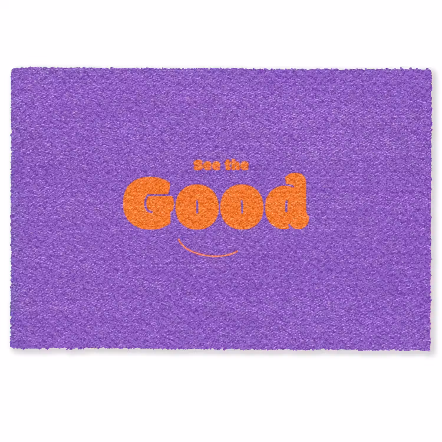 See the good - Oranje - Paars - Smiley Deurmat klein -zkaufland3d