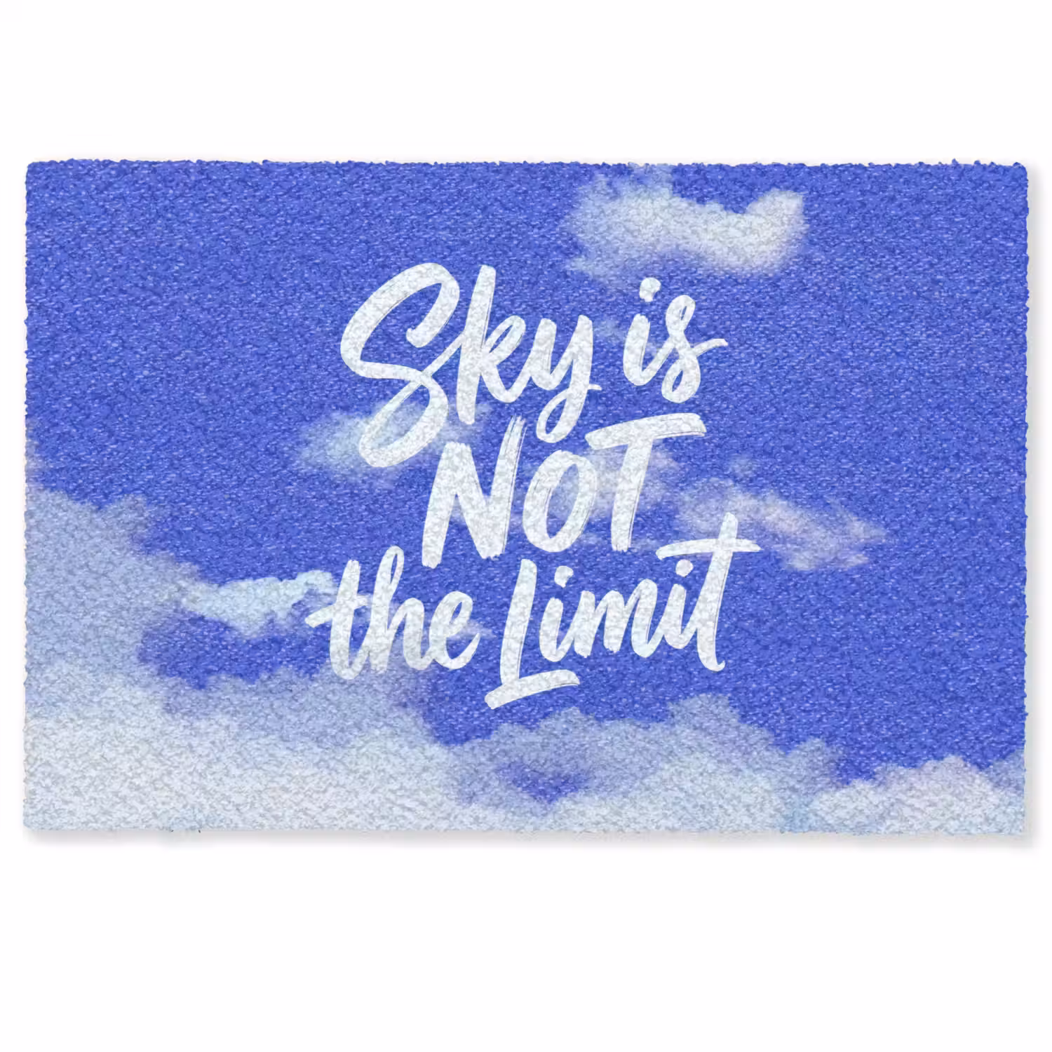 Sky is not the limit - Blauwe lucht - Wolken Deurmat klein -zkaufland3d