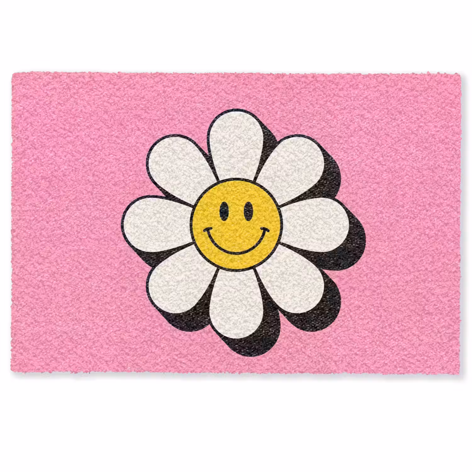 Smiley - Bloem - Roze Deurmat klein -zkaufland3d