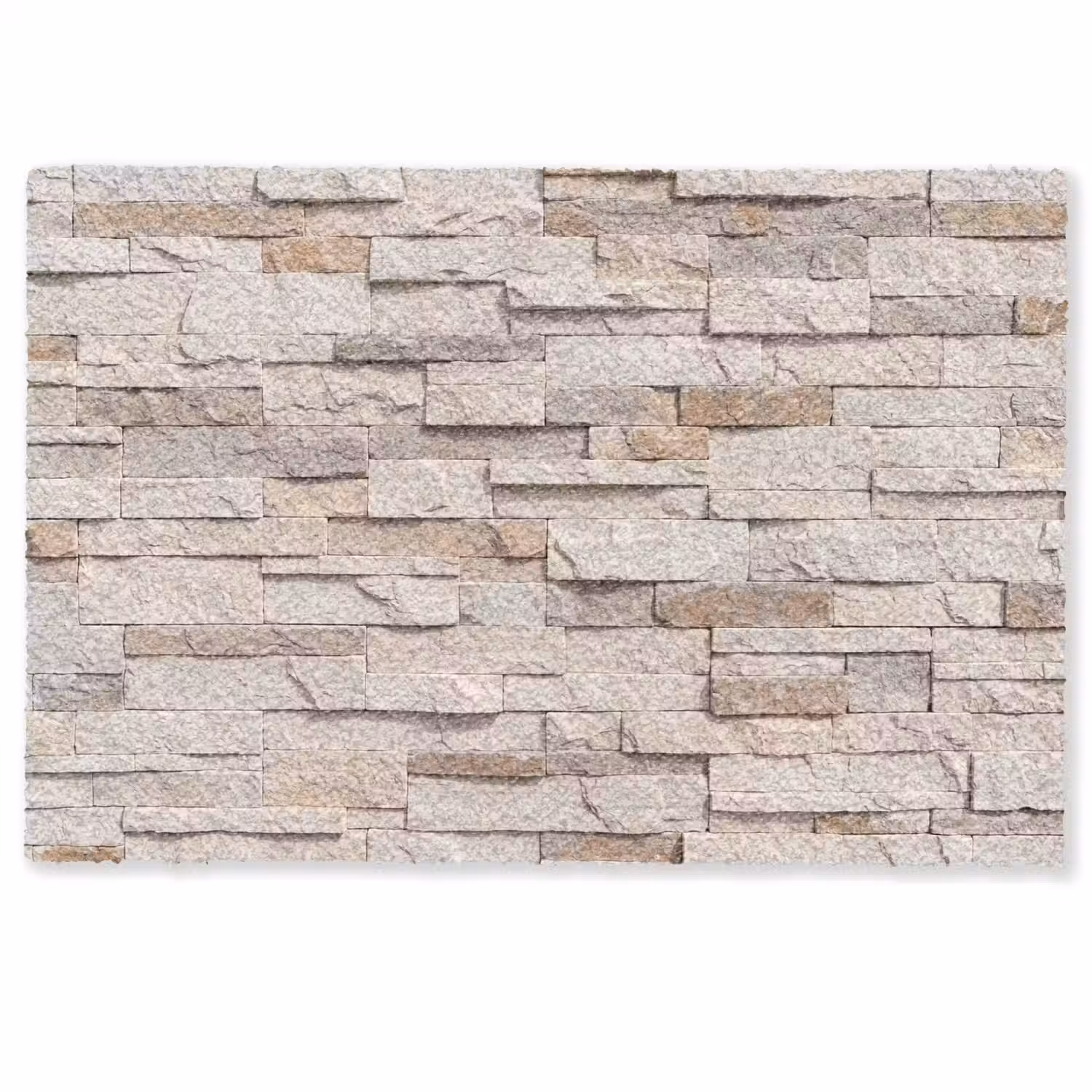 Steen - Muur - Textuur - Rustiek - Beige Deurmat klein -zkaufland3d