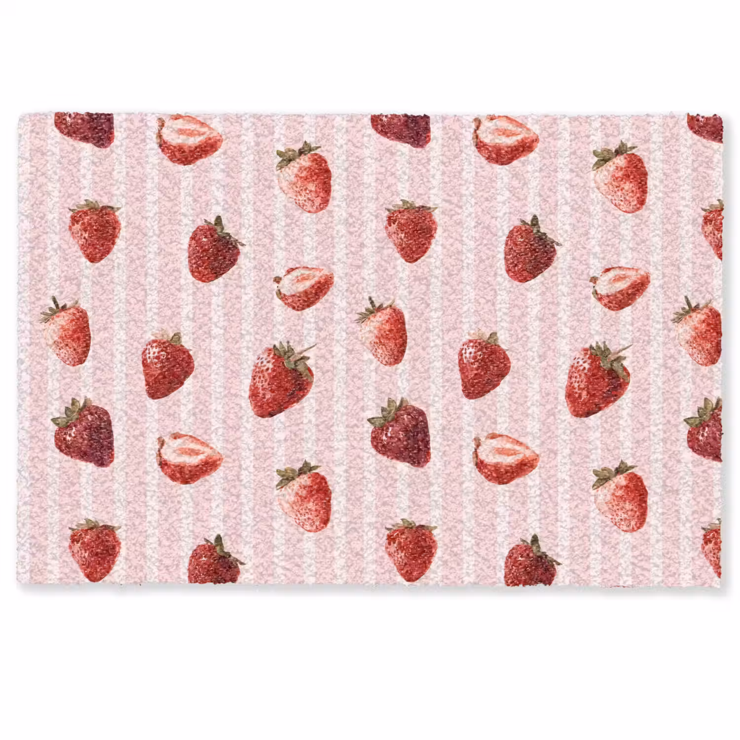 Strepen - Aardbei - Roze Deurmat klein 898 -zkaufland3d