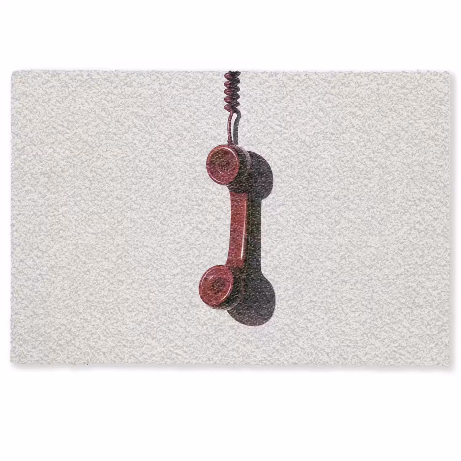 Telefoon - Koord - Rood - Minimalistisch Deurmat klein -zkaufland3d