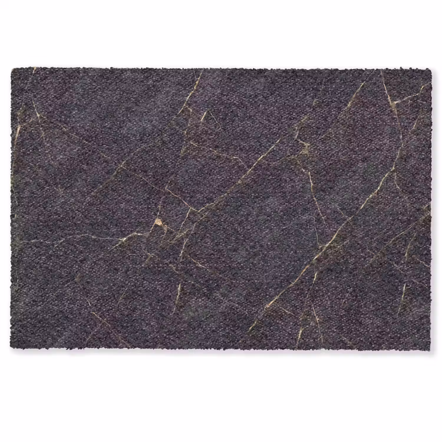 Textuur - Gouden lijnen - Abstract - Modern - Zwart Deurmat klein -zkaufland3d