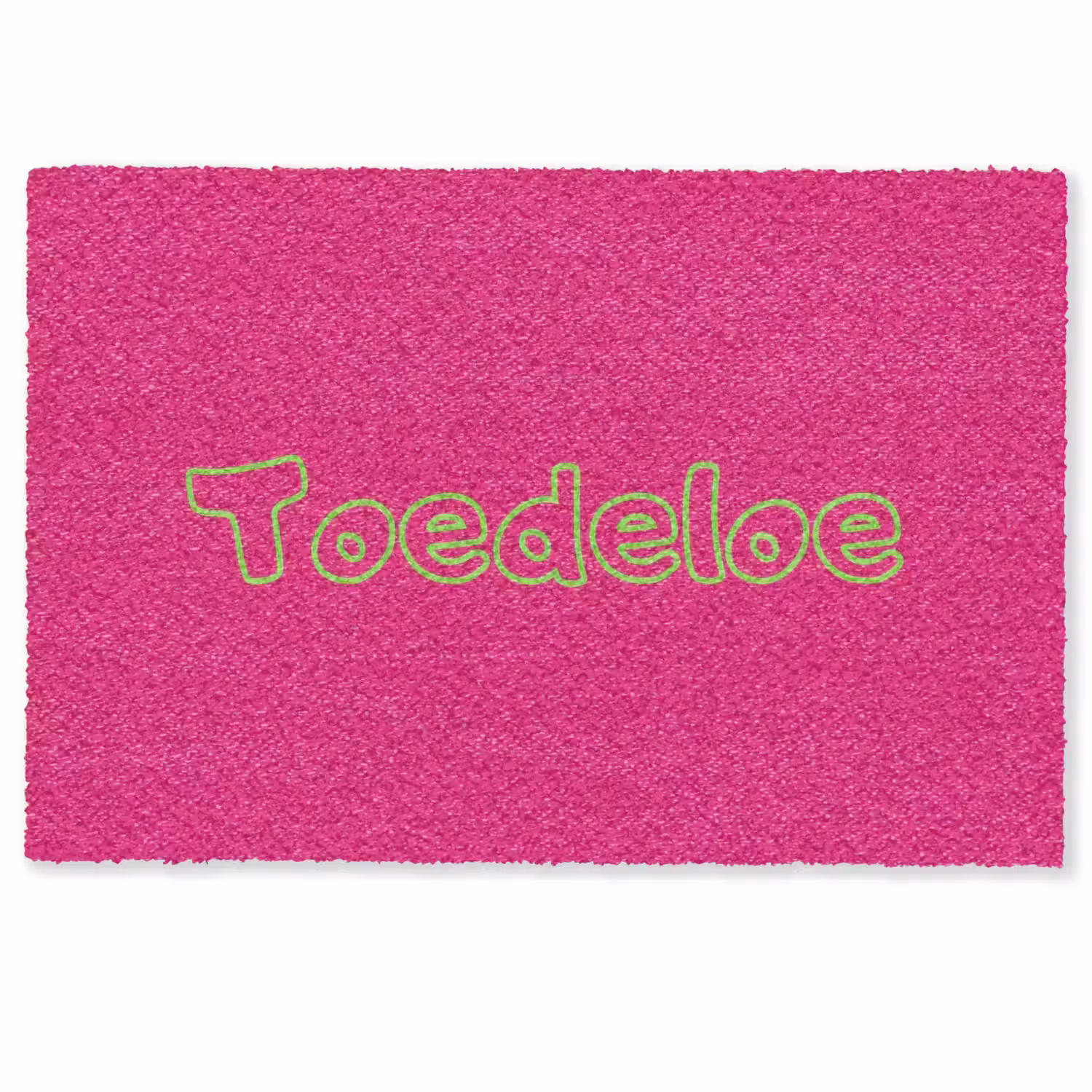Toedeloe - Groen - Roze Deurmat klein -zkaufland3d