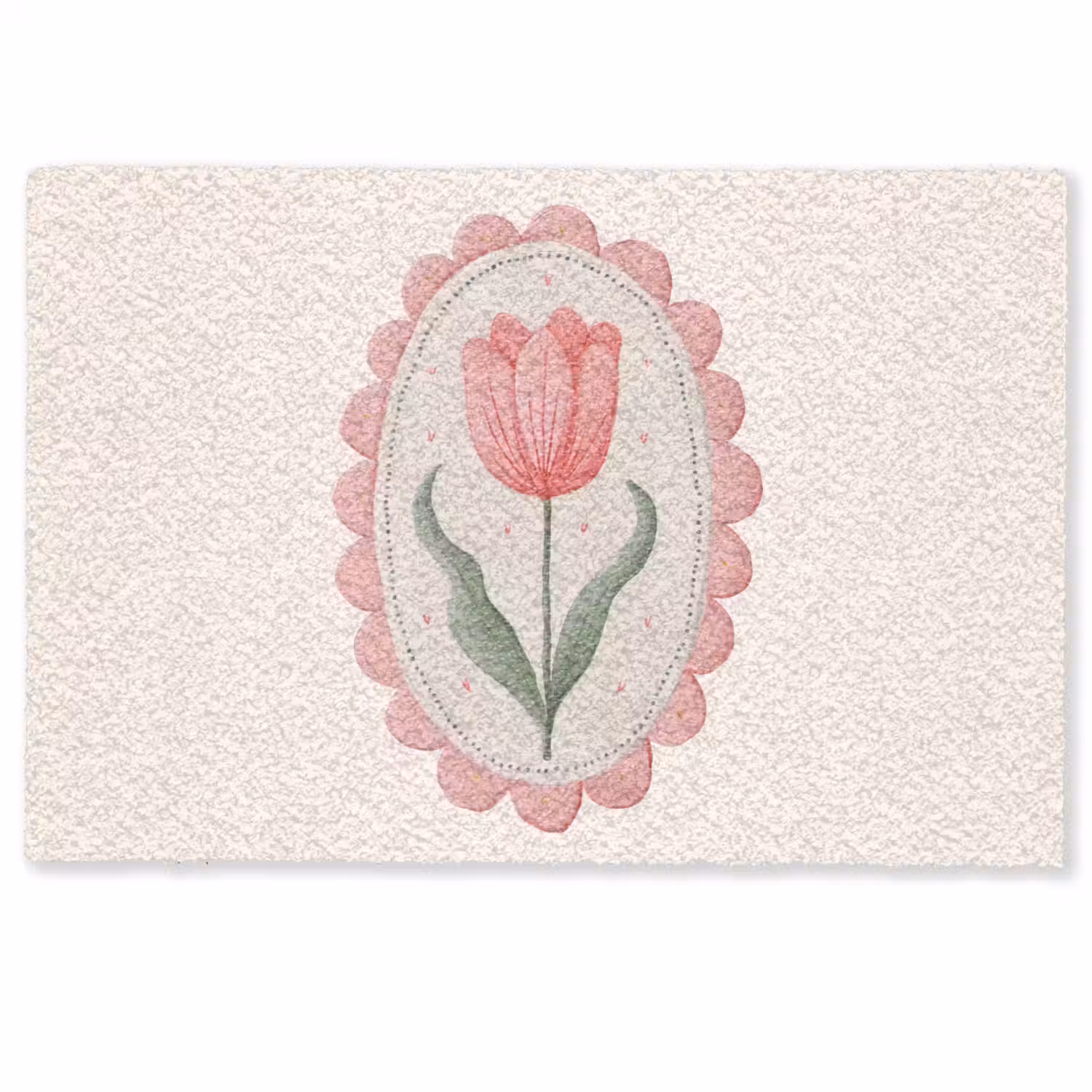 Tulp - Lijst - Ovaal - Illustratie Deurmat klein -zkaufland3d