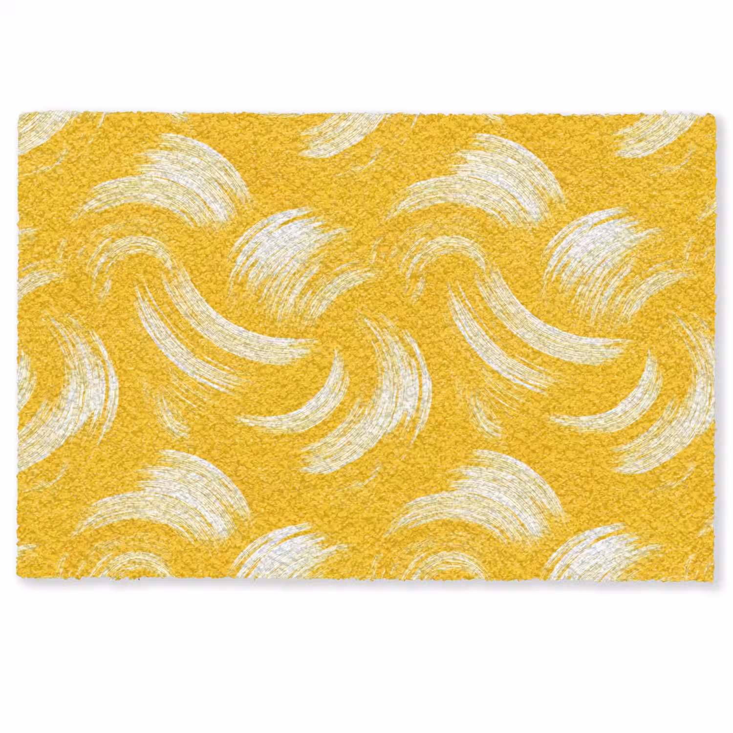 Verfstreken - Abstract - Dynamisch - Geel Deurmat klein 898 -zkaufland3d