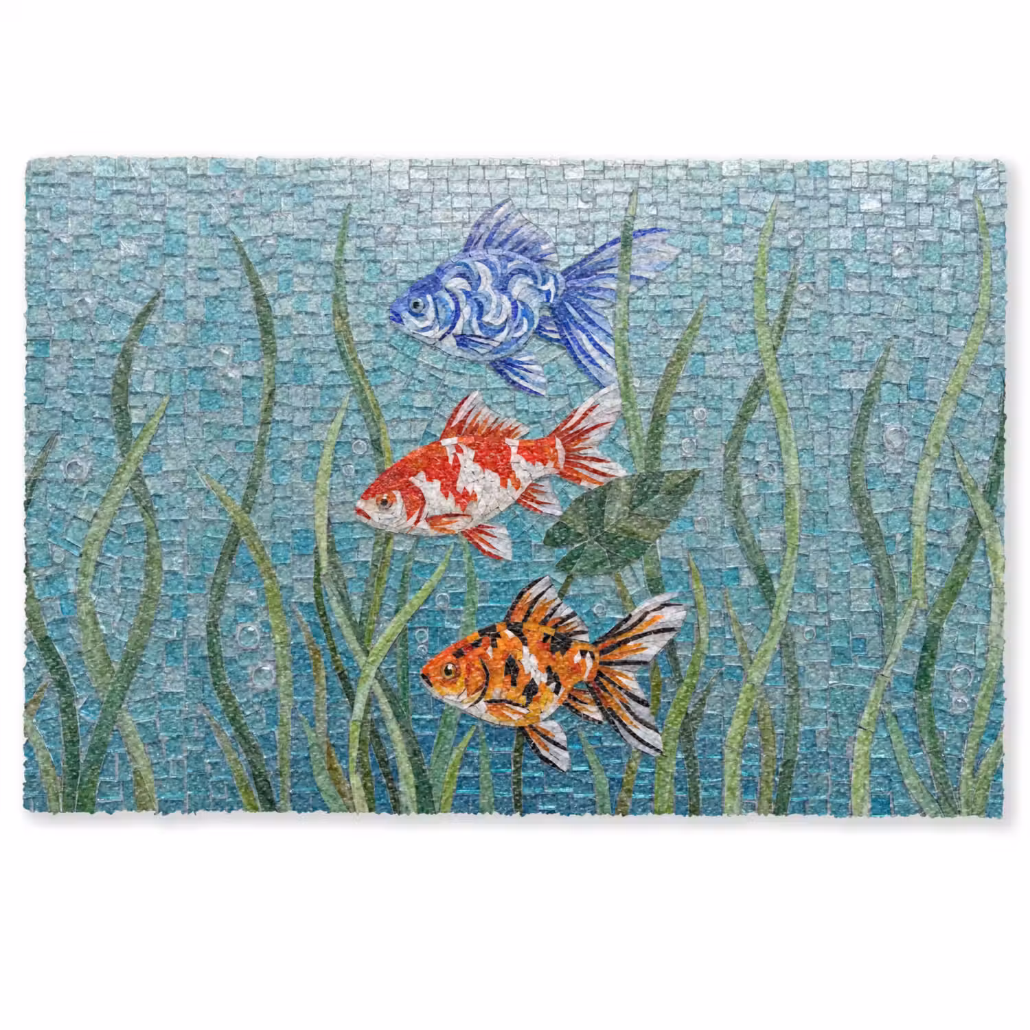 Vis - Mozaïek - Onderwater - Kleurrijk - Dieren Deurmat klein -zkaufland3d
