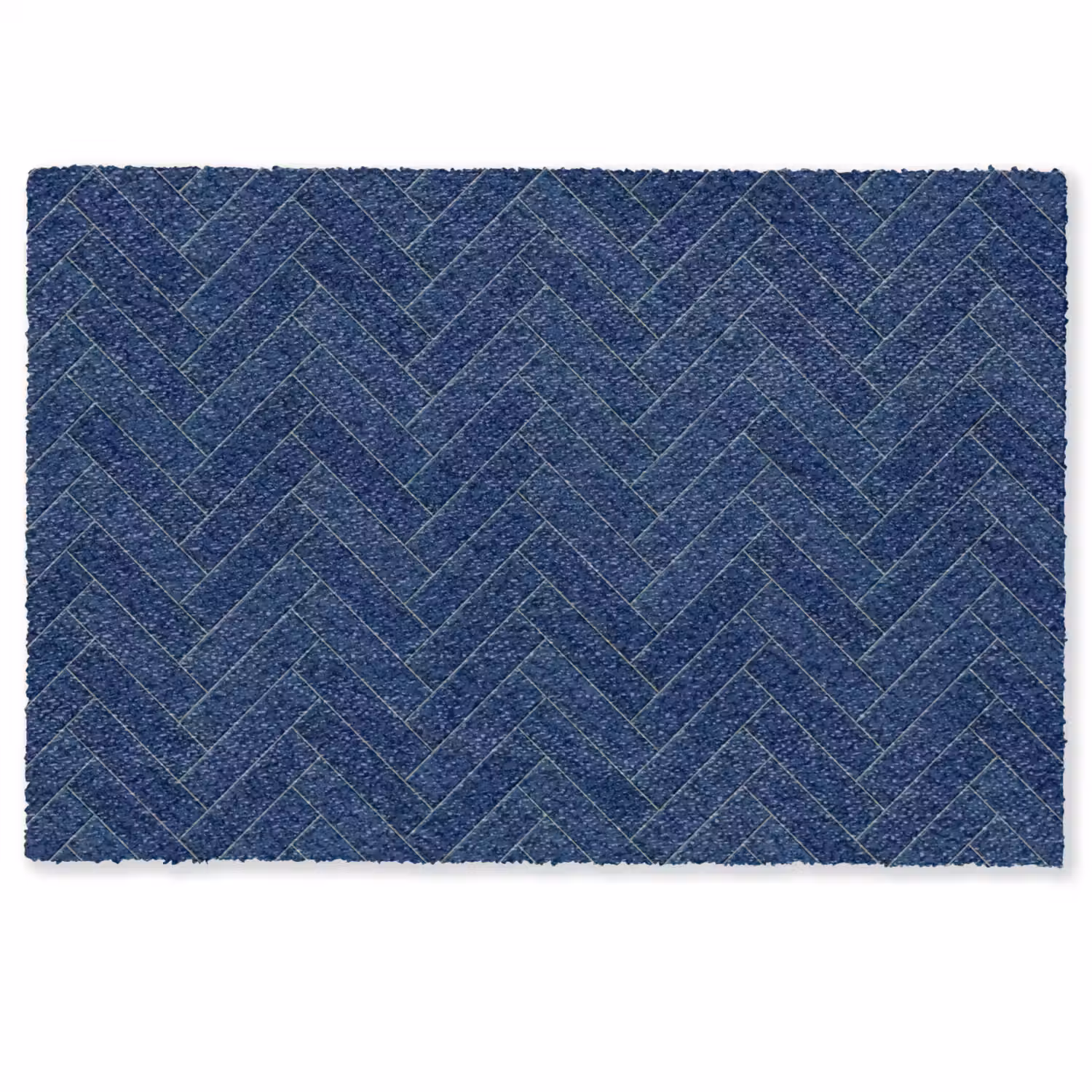 Visgraat - Wandtegel - Donkerblauw - Navy Blue Deurmat klein 898 -zkaufland3d