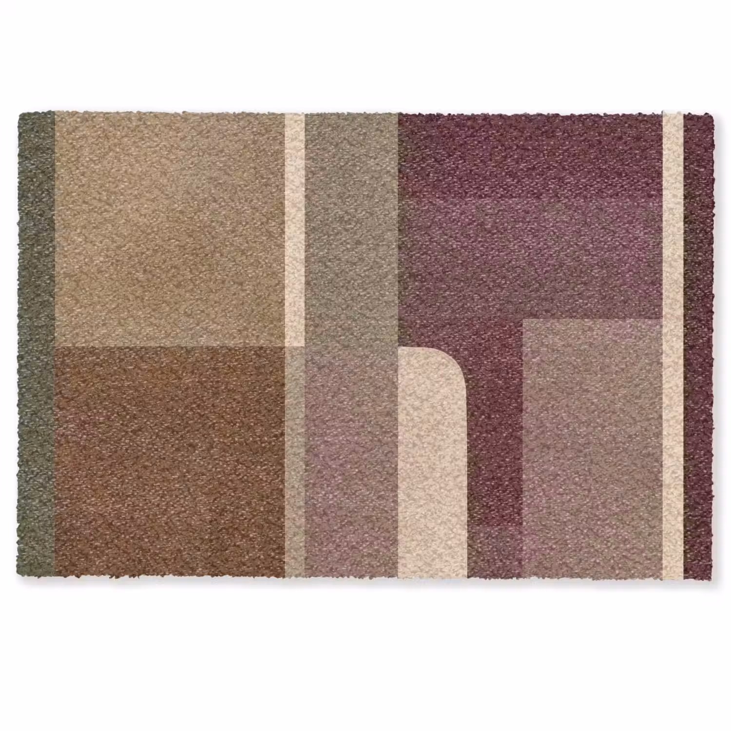 Vlakken - Abstract - Bordeaux - Lijnen Deurmat klein -zkaufland3d