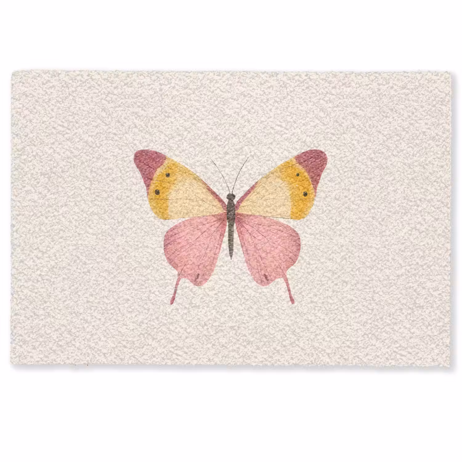 Vlinder - Illustratie - Roze Deurmat klein -zkaufland3d