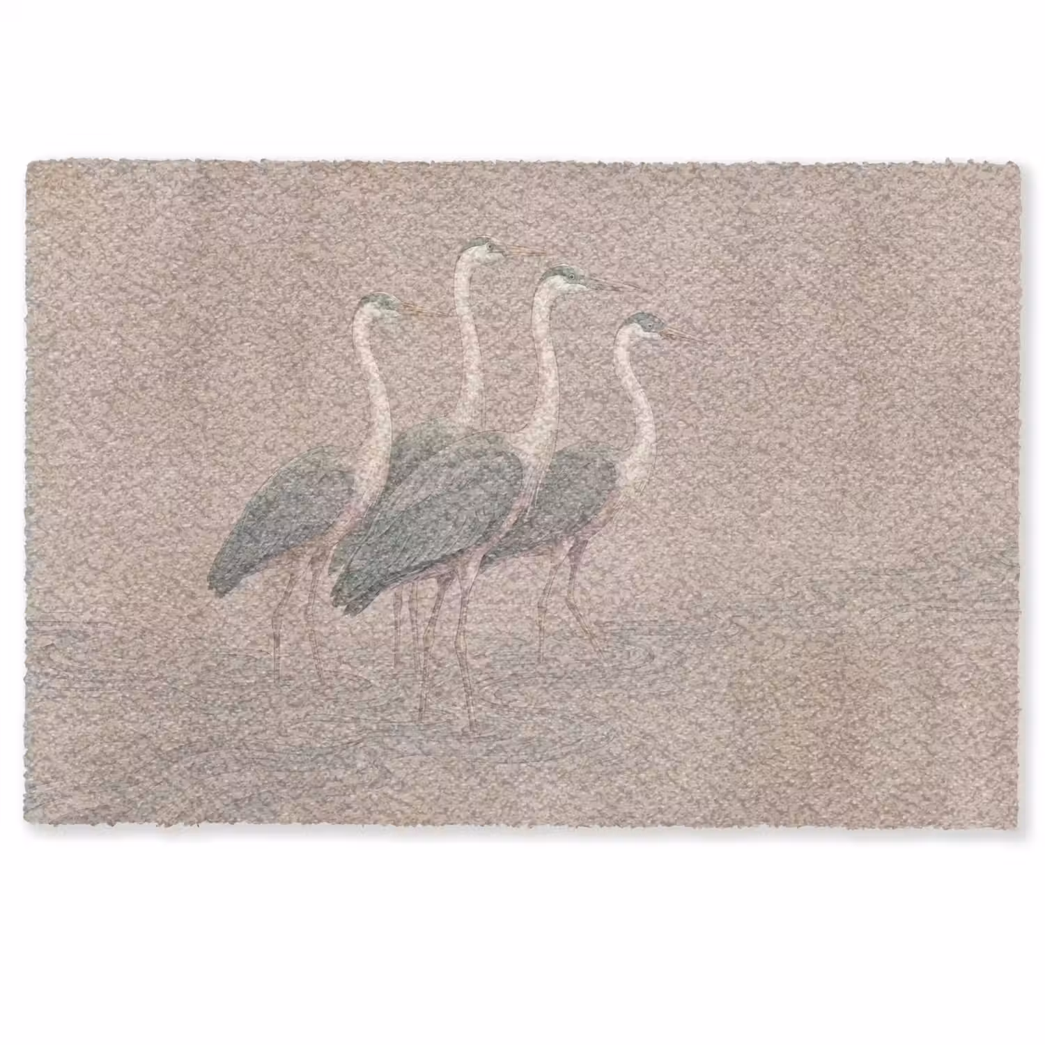 Vogel - Water - Natuur - Vintage Deurmat klein -zkaufland3d